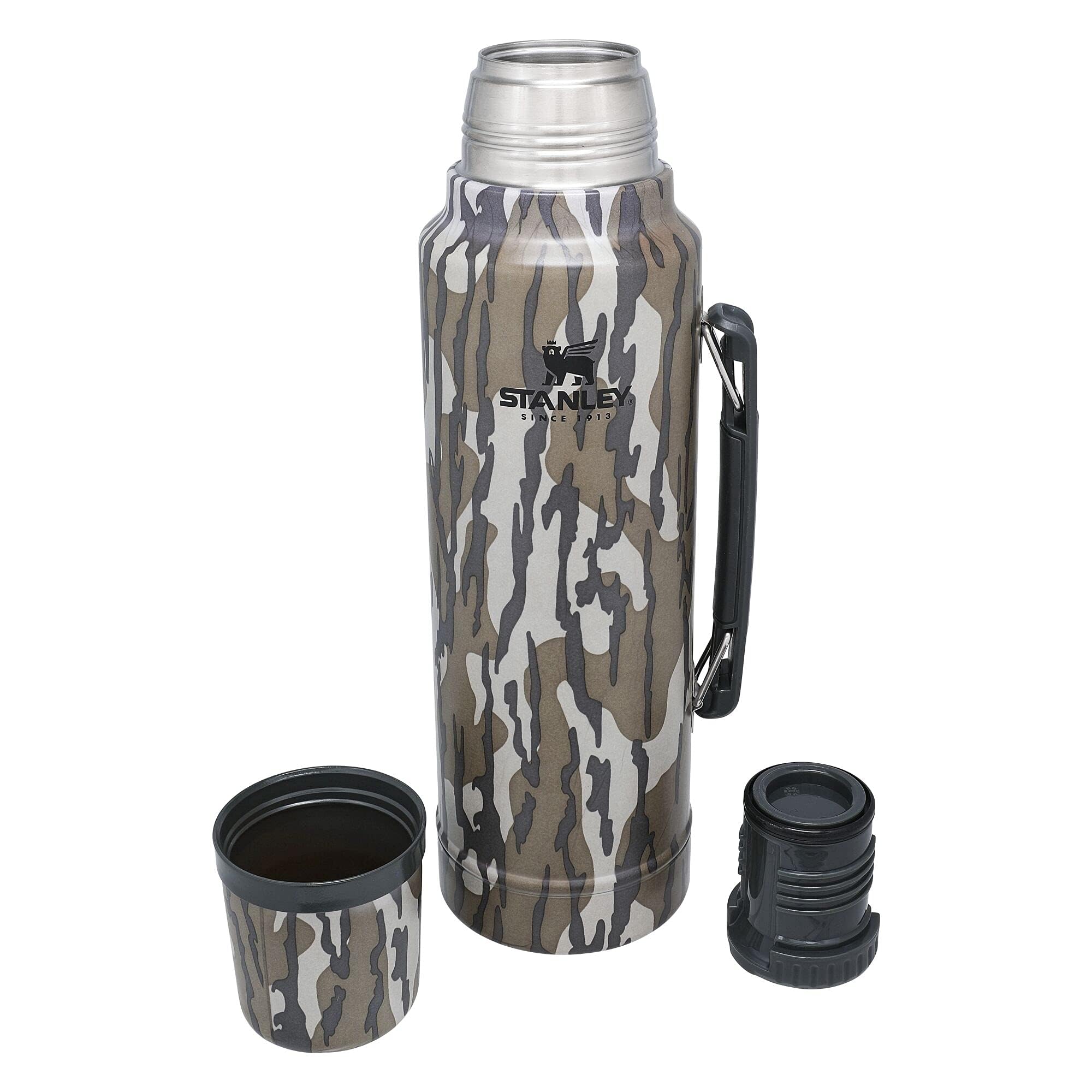 Stanley Classic Vacuum Insulated Wide Mouth Bottle - Bottomland - Bpa-Free 18/8 Stainless Steel Thermos For Cold & Hot Beverages