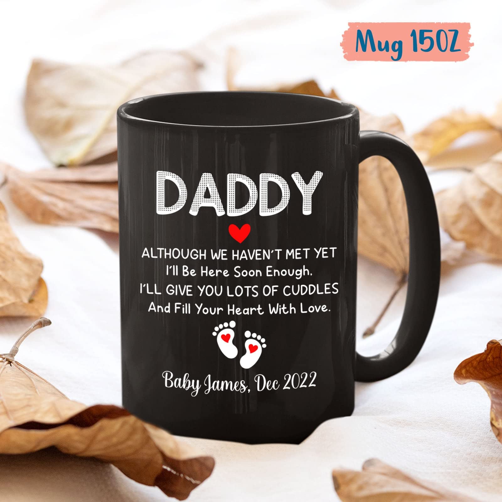 Personalized Daddy Coffee Mug, Gifts Ideas for Dad, Daddy, Father, Father-in-law, Unique Gifts Idea For Men & Husband, Custom Da