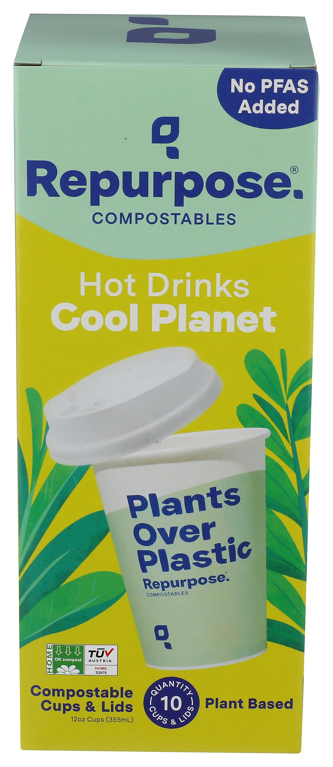 Repurpose, Cup And Lid Set Compostable, 10 Count