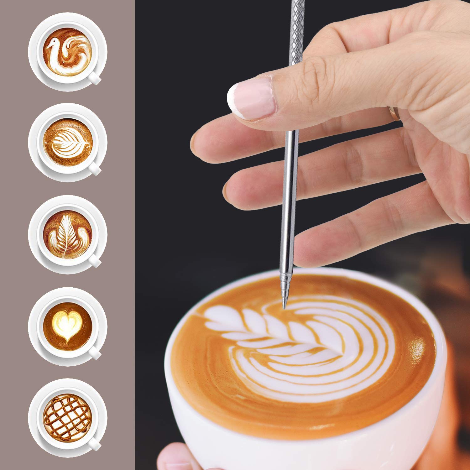 Iheartyard Espresso Milk Frothing Pitcher, Stainless Steel Milk Frothing Pitcher 300Z/900Ml Coffee Milk Frother Cup With Decorat