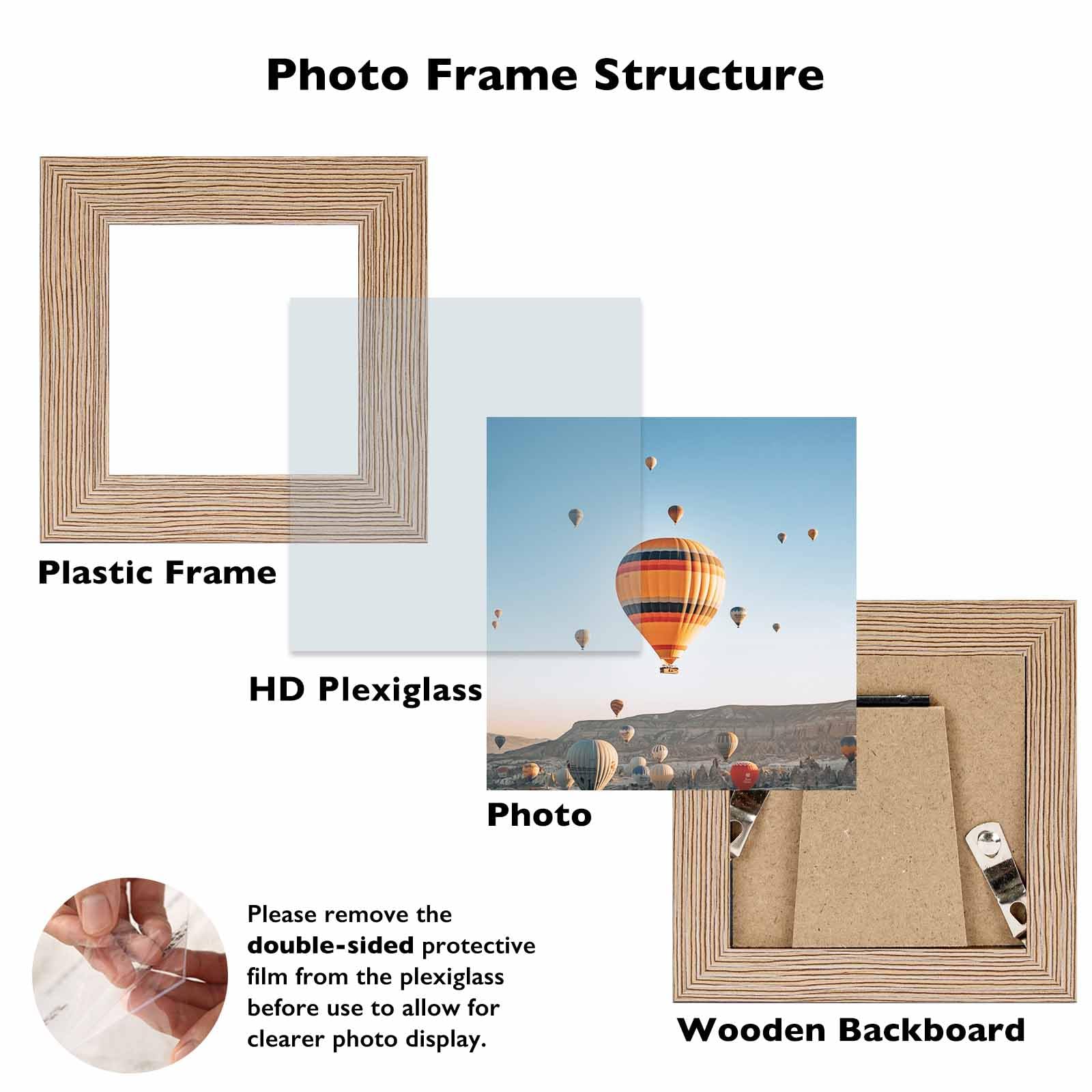 JCJMY 12x24 Picture Frame Rustic Brown for Wall Hanging, Wall Mounting Horizontally or Vertically, 12 x 24 Wall Gallery Poster P