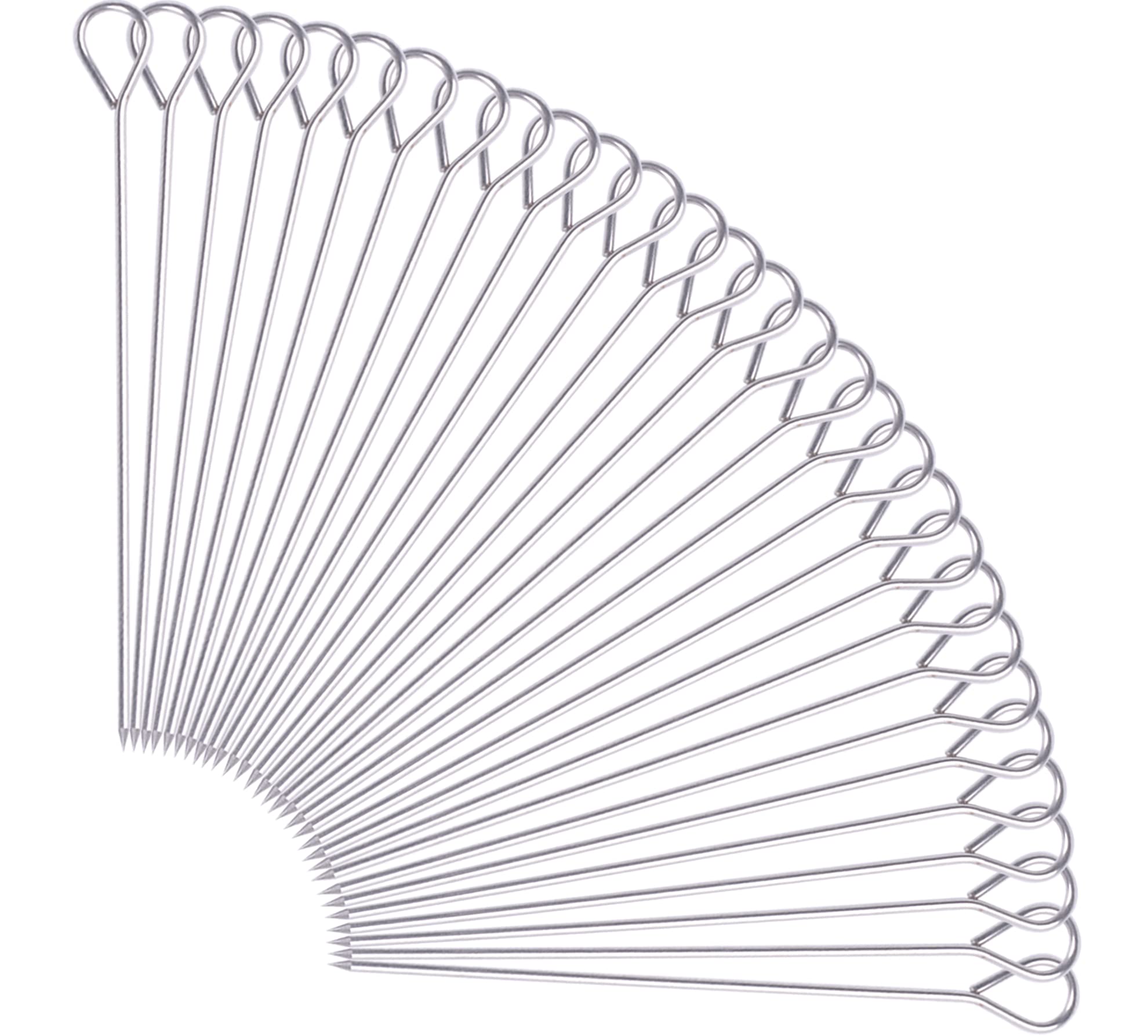 Honshen 30 Pcs 6 Inches Turkey Lacers For Trussing Turkey,Stainless Steel Skewers Turkey Pins For Trussing Turkey And Poultry