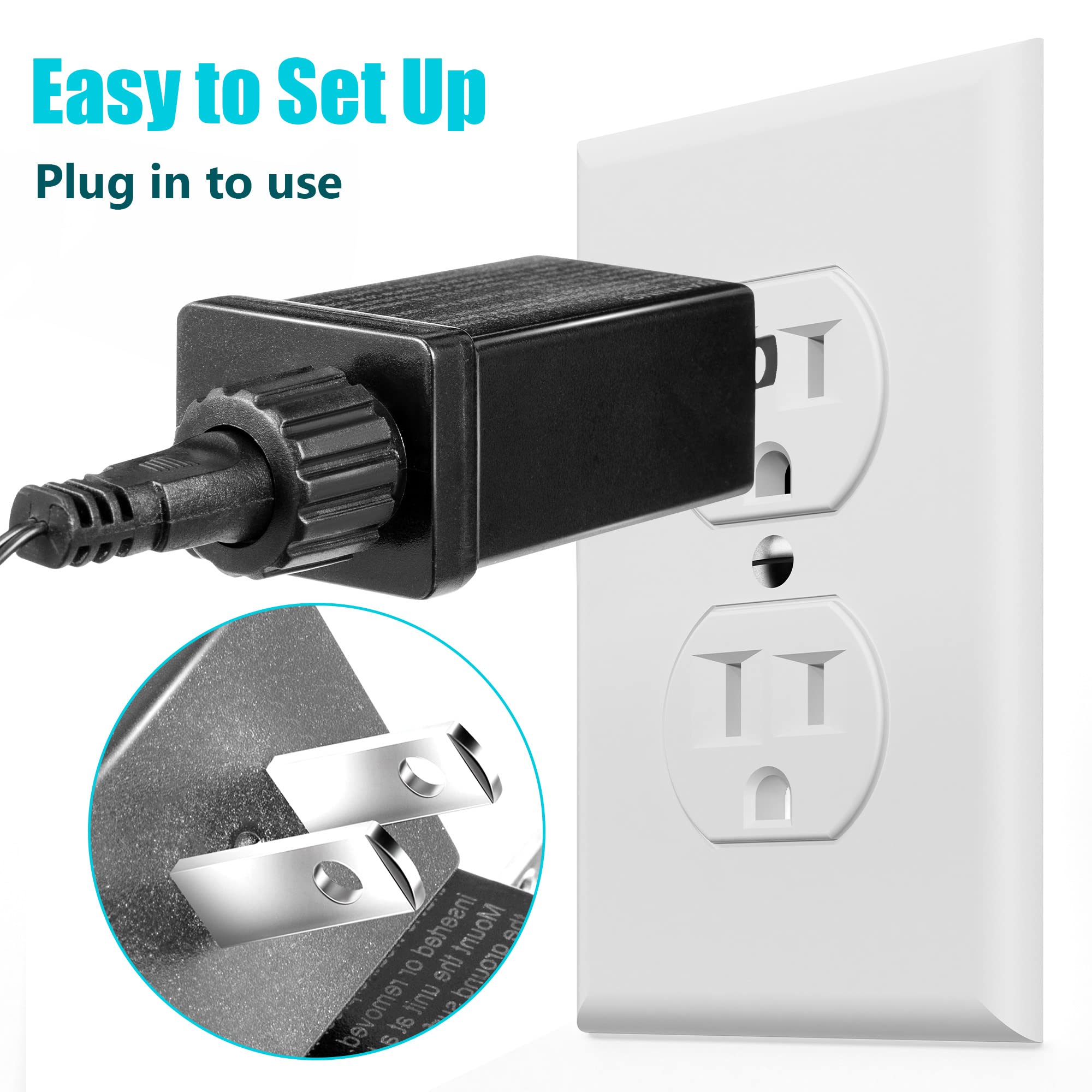 2 Pcs Replacement Yard Inflatable Adapter Power Supply Adaptor 12Vdc 1.0A Class 2 Power Supply for Halloween Christmas Inflatabl