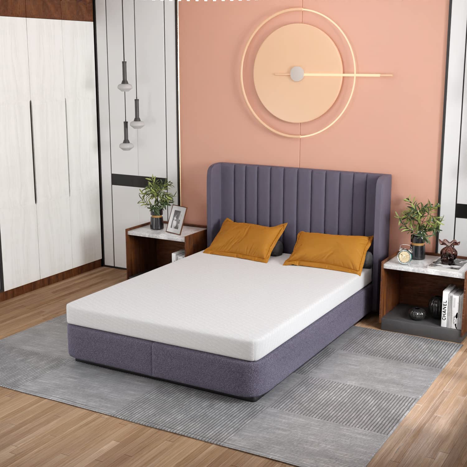 Paylesshere 5 Inch Full Gel Memory Foam Mattress Fiberglass Free/Certipur-Us Certified/Bed-In-A-Box/Cool Sleep & Comfy Support