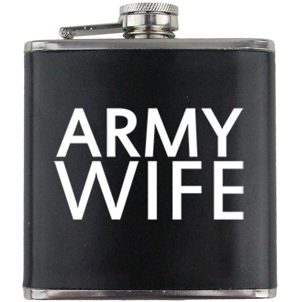 Army Wife Family 6oz. Flask