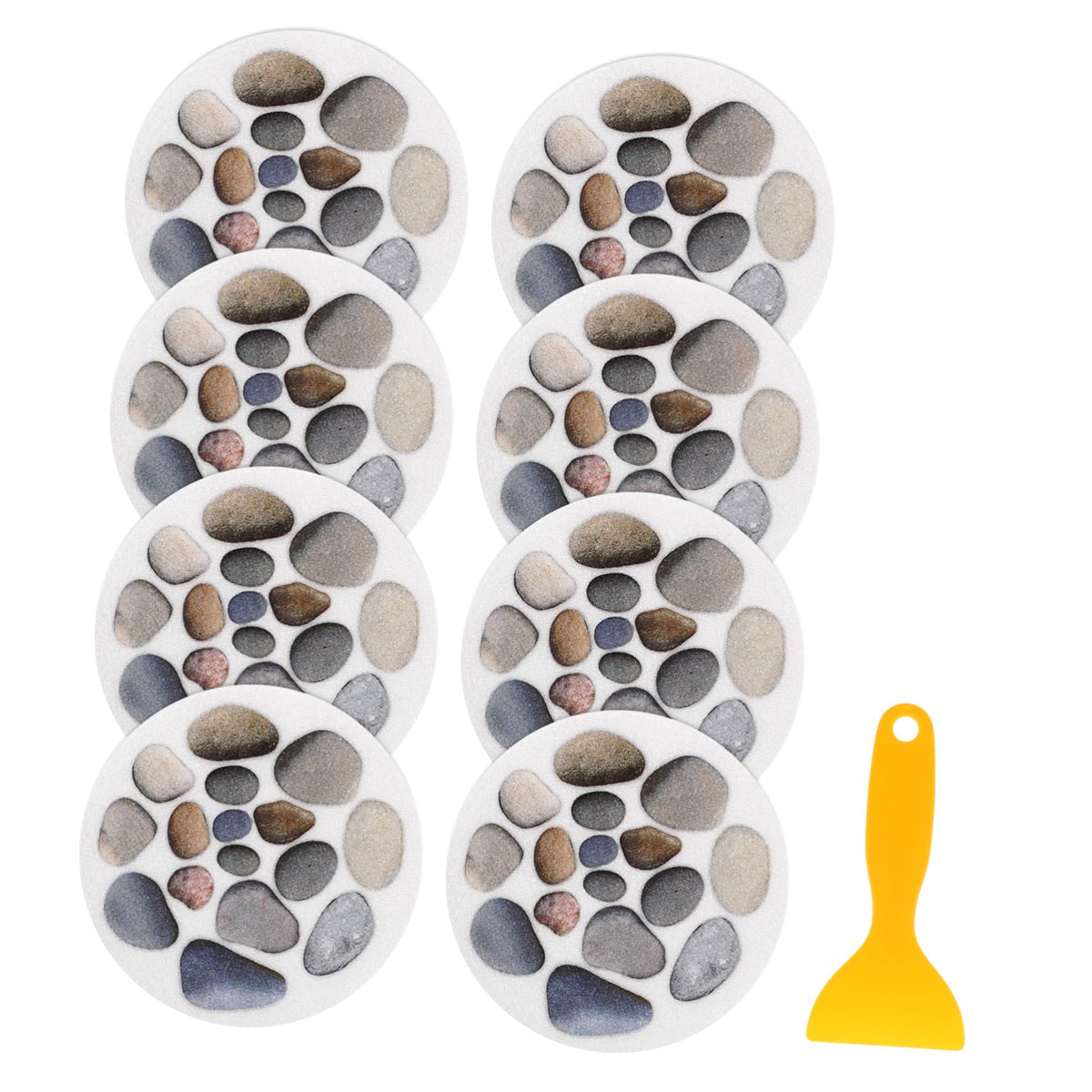Zerodeko Garlic Holder 8Pcs Floor Stickers Sticker Sheets For Kids Bathroom Mats For Floor Bathtub Stickers Non Slip For Adults