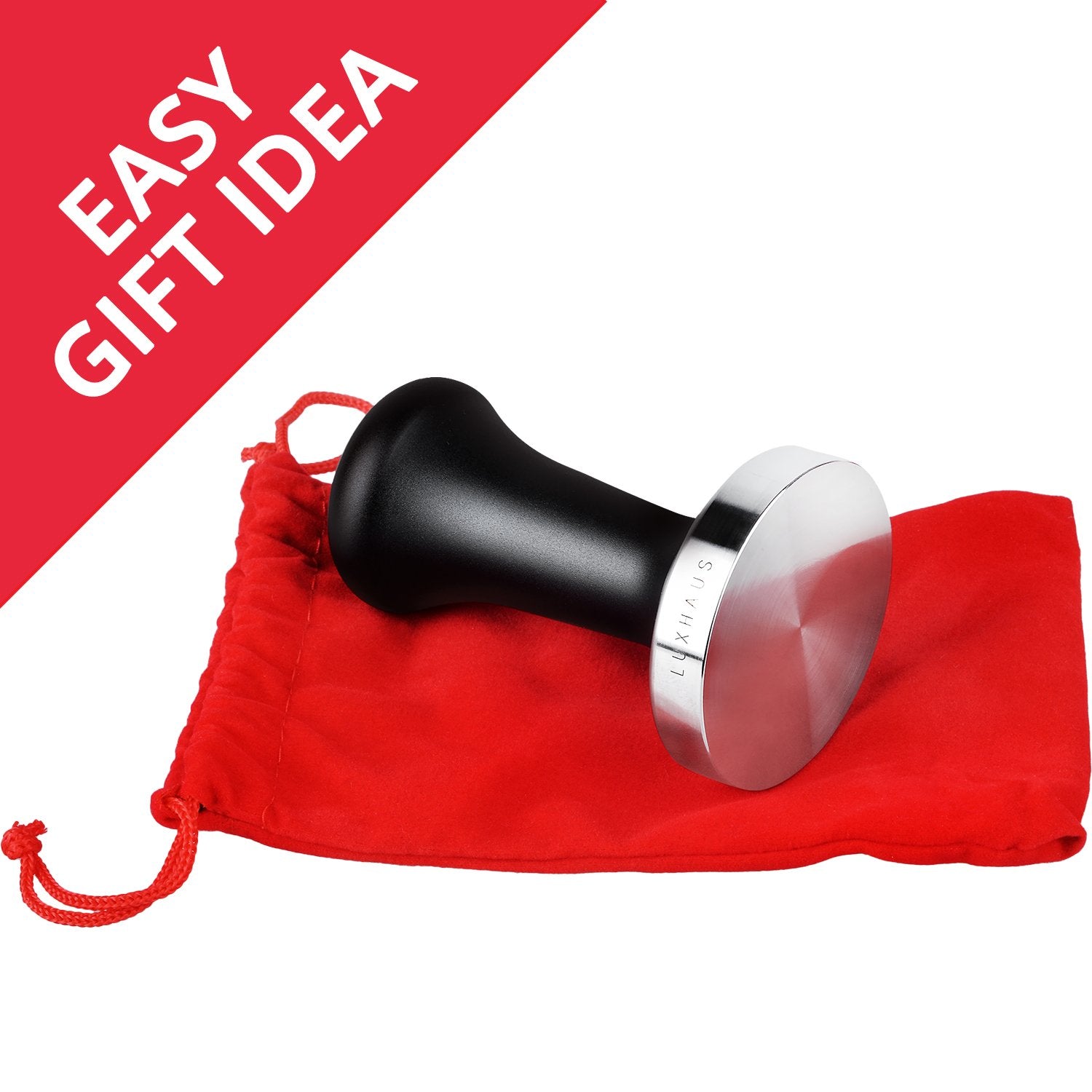 Luxhaus 51Mm Espresso Tamper - Premium Barista Coffee Tamper With 100% Flat Stainless Steel Base