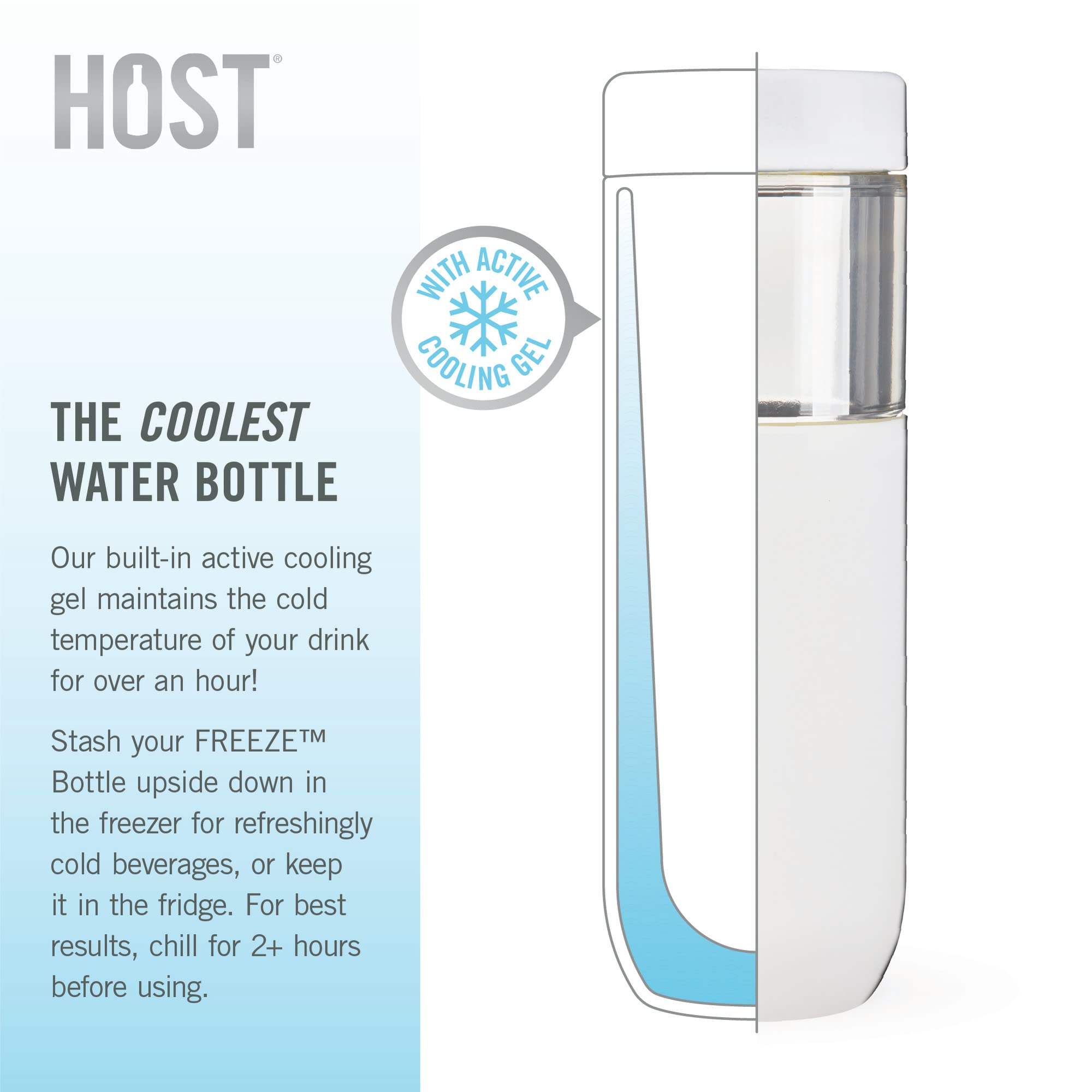 Freeze Bottle In White By Host