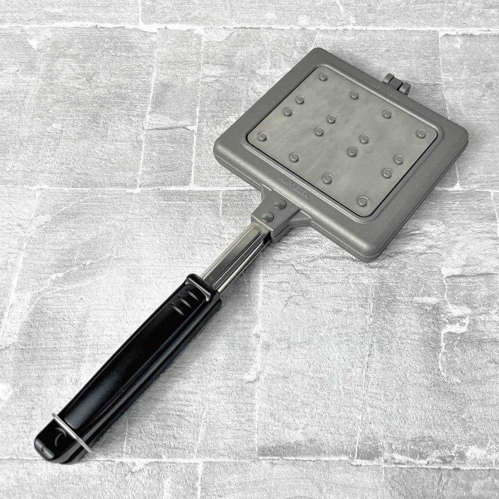 Waffle Maker [ Made in Japan ] Has Nonstick Coating  5.43 x 5.42 inch Portable DIY Waffle Maker for Kitchen and Camping