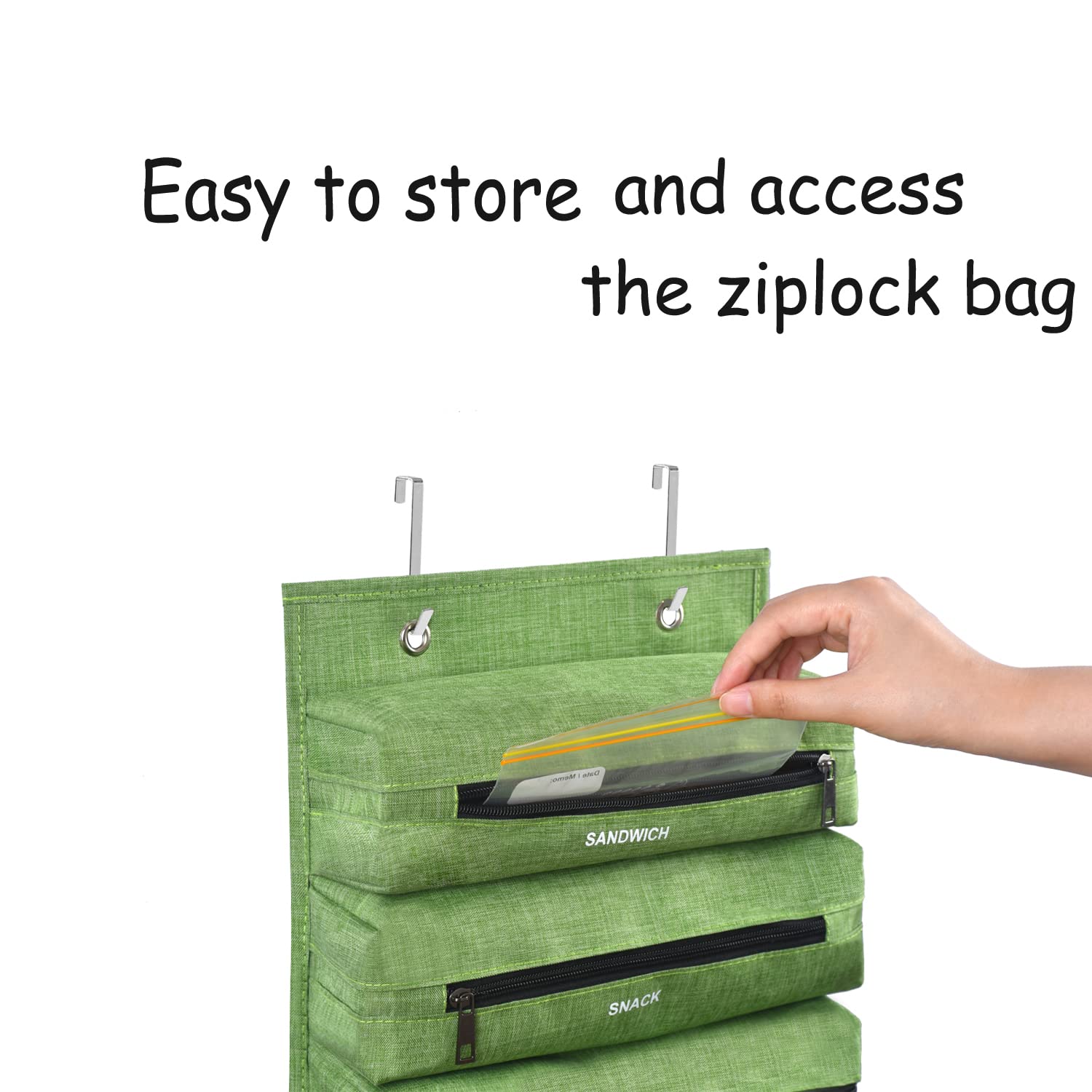 Ziplock Bag Storage Organizer For Kitchen, Food Storage Bag, Compatible With Ziploc Bag Organizer In Gallon, Quart, Sandwich & S