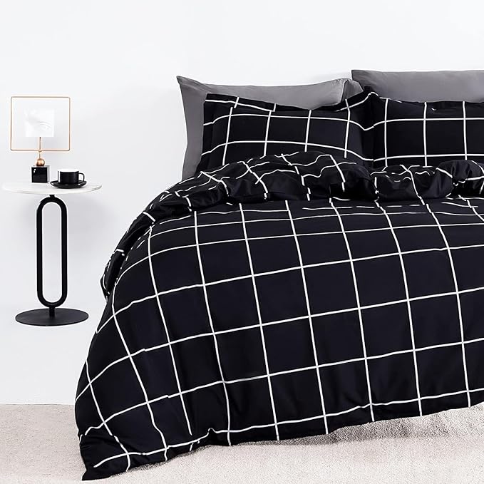 Damask Pattern Printed Duvet Cover Set