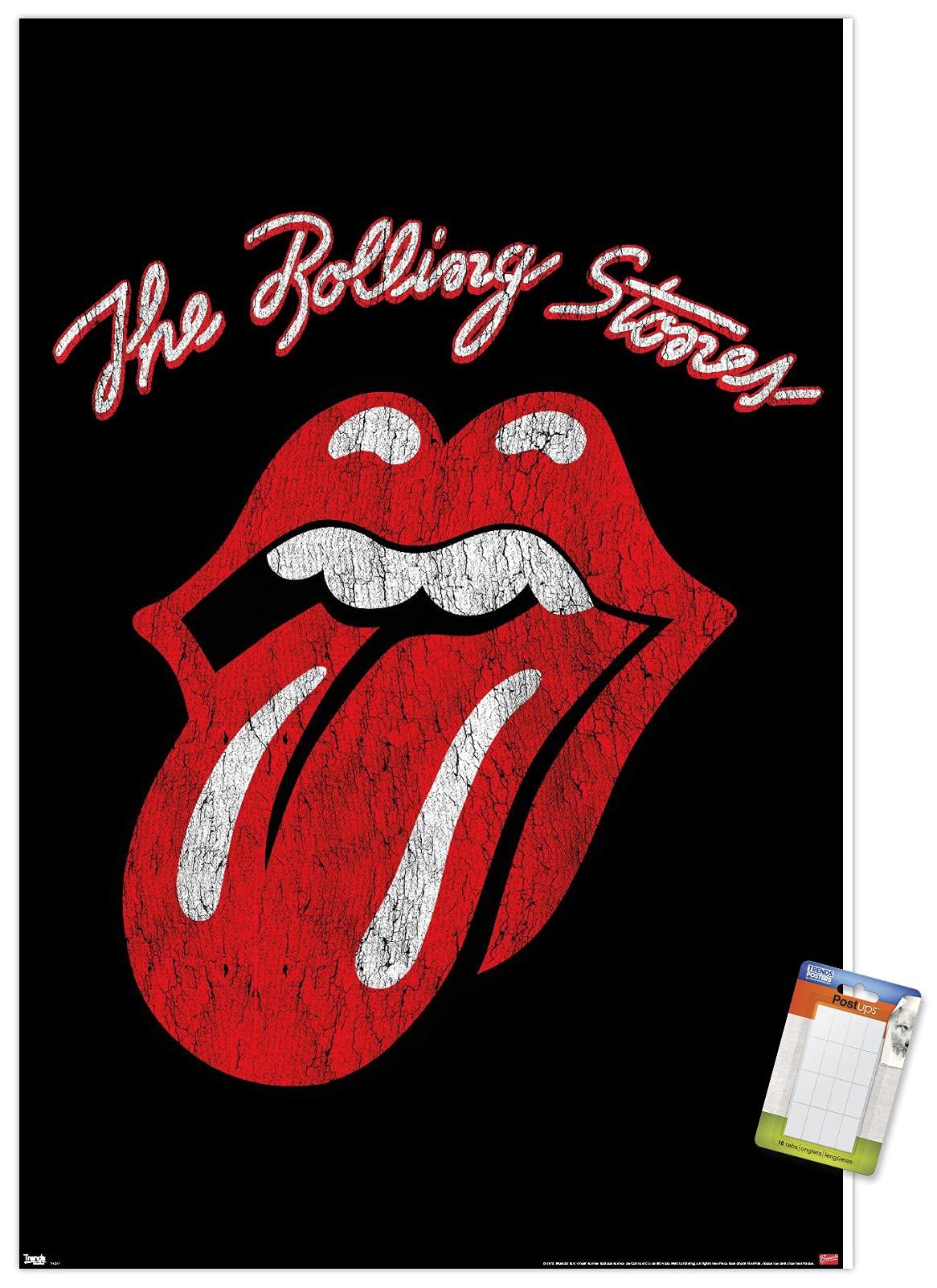Trends International Rolling Stones - Classic Logo Wall Poster, 22.37'' X 34.00'', Poster & Mount Bundle