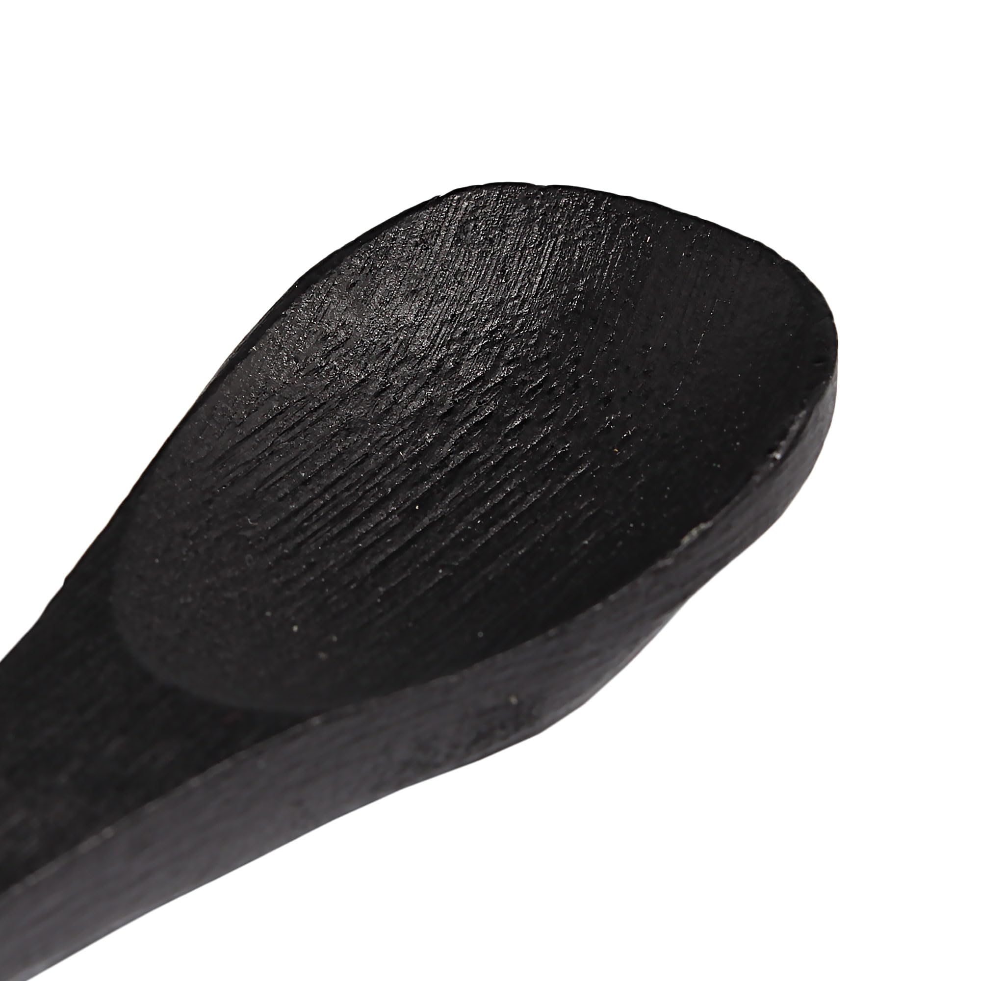 Bamboomn Bamboo Spoons, Mini Salt Spoon/Tiny Wooden Spoons For Spices, 100Pcs Black Oval 3.5''