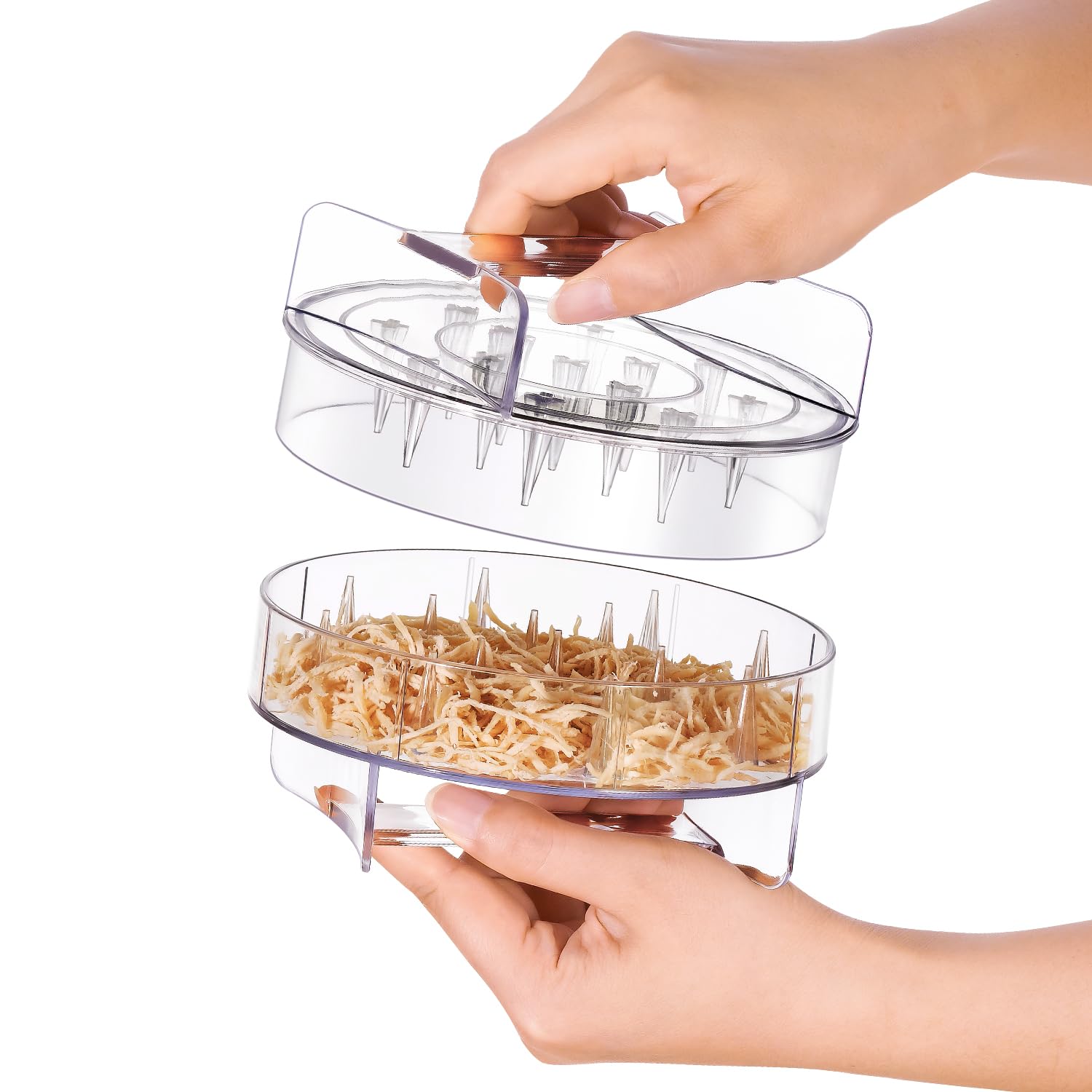 Chicken Shredder - Clear Chicken Shredder Tool Twist, Meat Shredder Tool Twist, Chicken Breast Food Shredded Tool Twist Machine 
