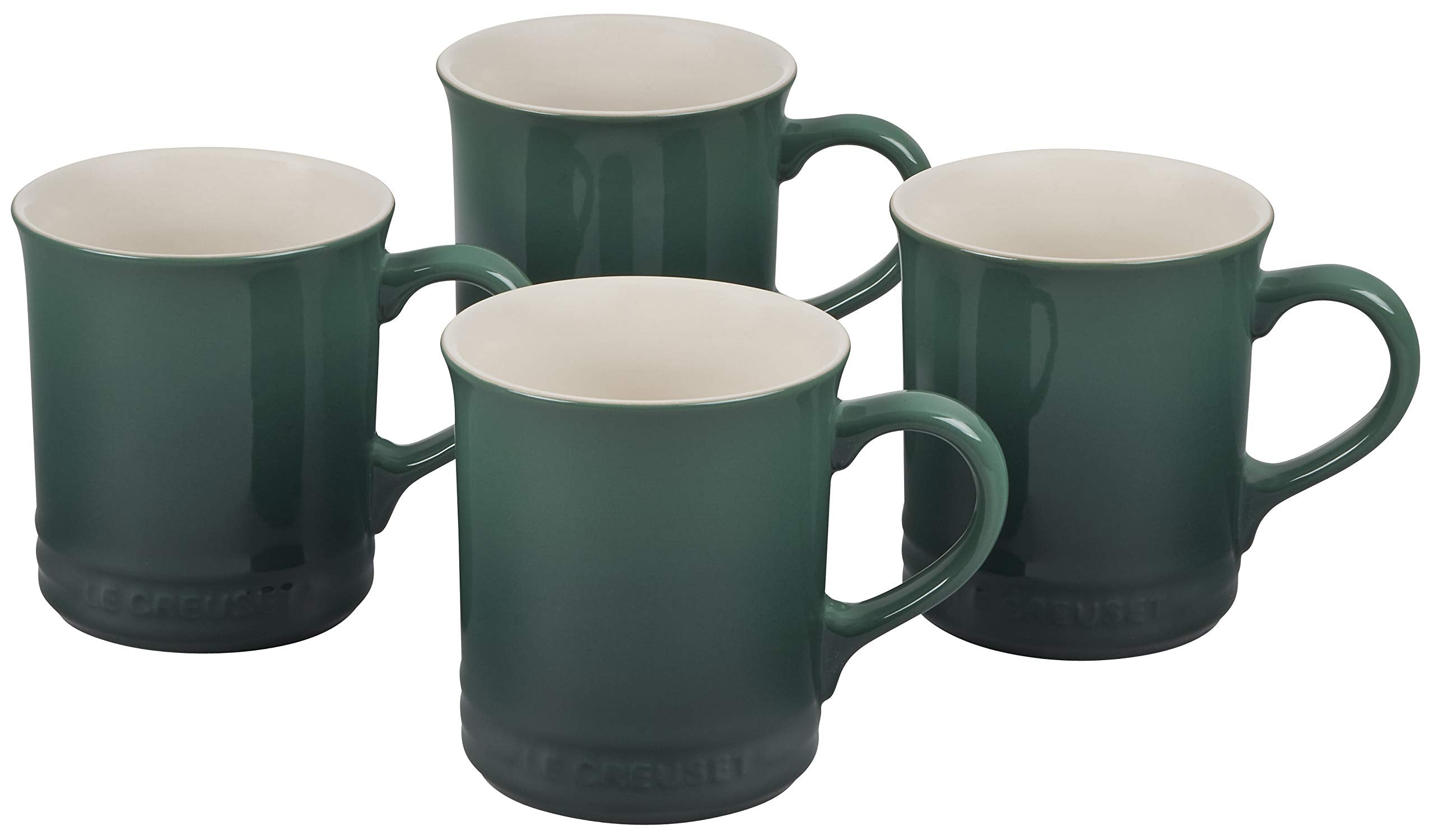 Le Creuset Stoneware Set Of 4 Mugs, 14 Oz. Each, Artichaut