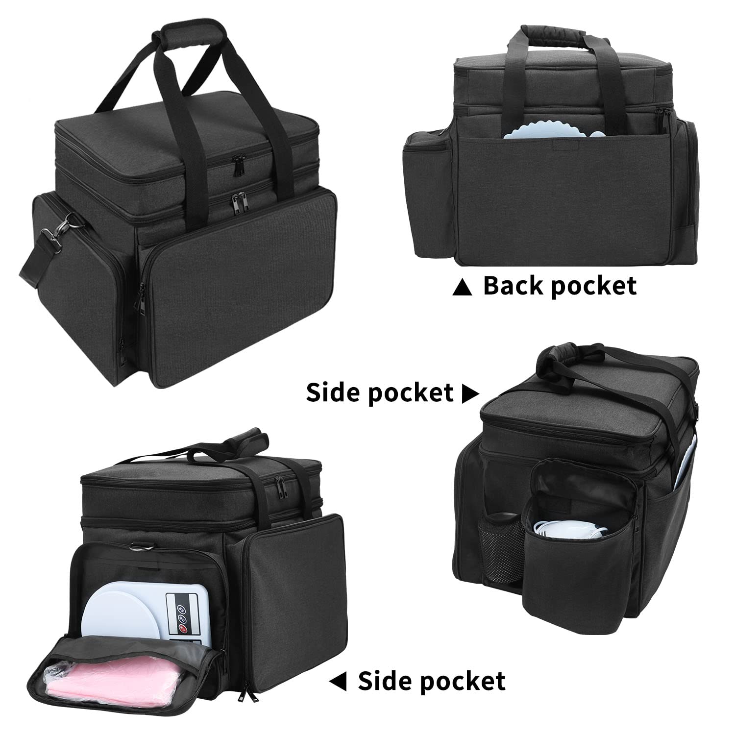 Tusiasc Baking Supplies Storage Bag For Bakers/Pastry Chefs, Cake Decorating Tool Caddy,Suitable For Cake Decorating,Baking Pan,