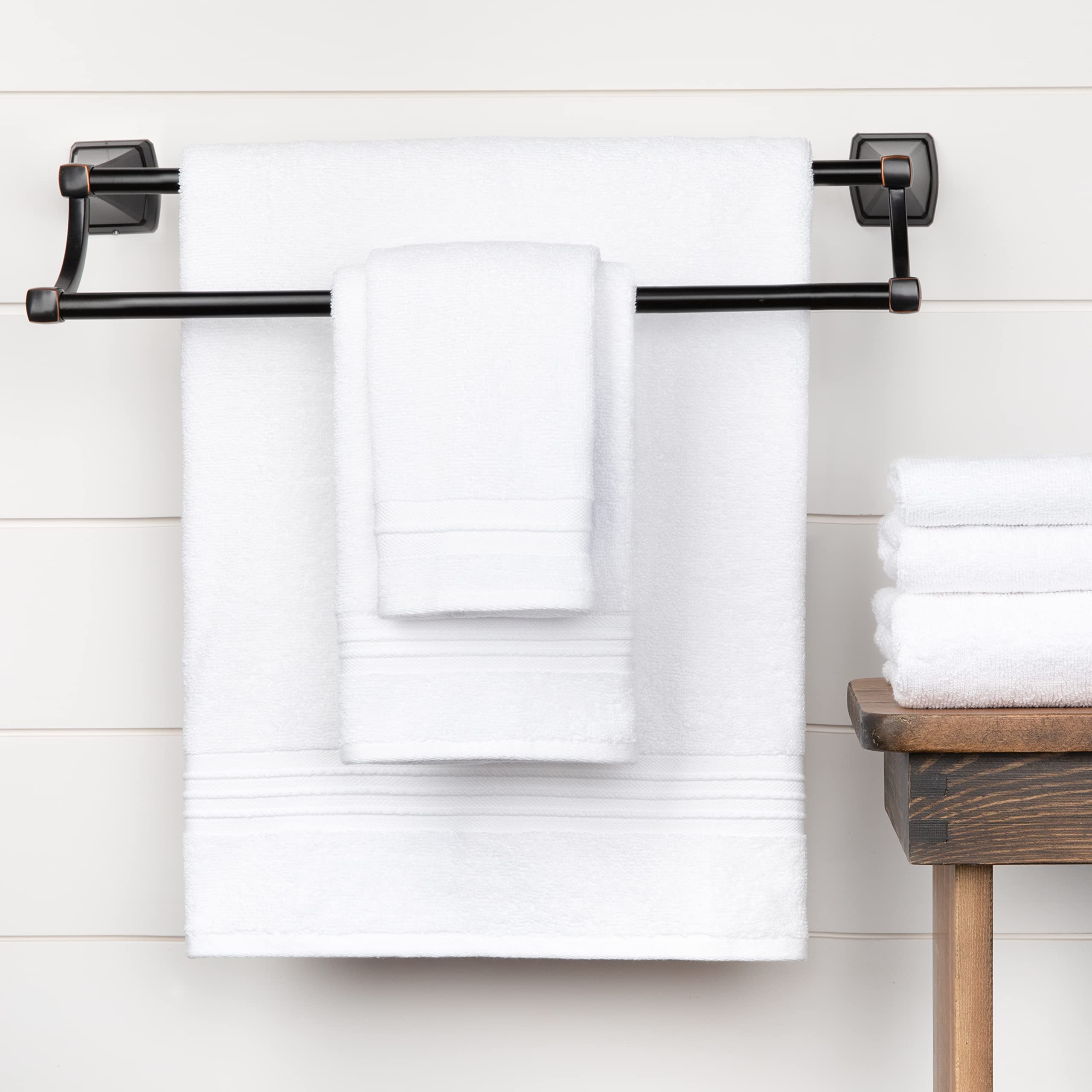 Sticky Toffee Washcloths Set 100% Cotton White, Oeko-Tex Terry Cotton, Soft And Absorbent Wash Cloths For Your Body, Face Towel