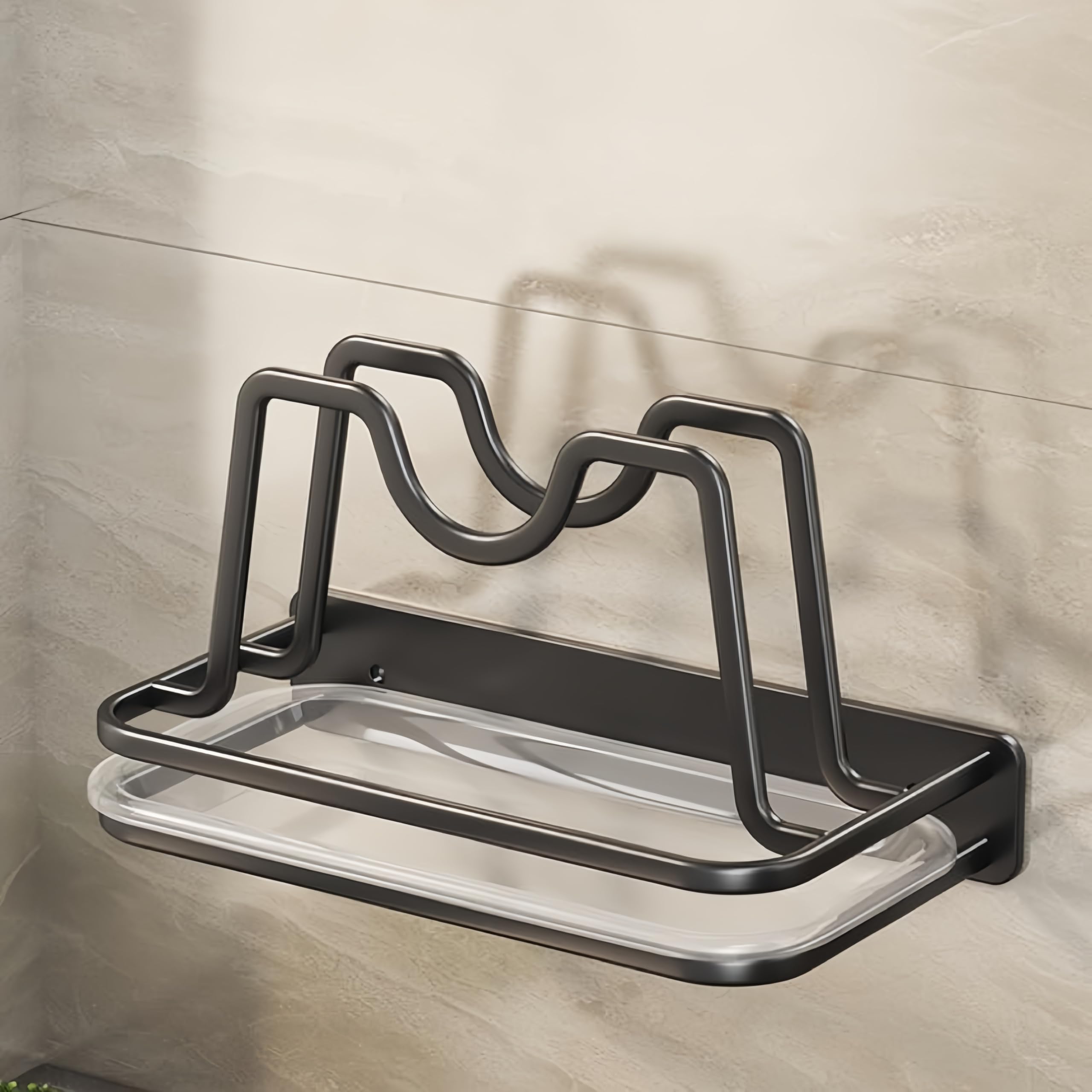 YISMAN Wall Mounted Pot Lid Rack,Cutting Board Shelf