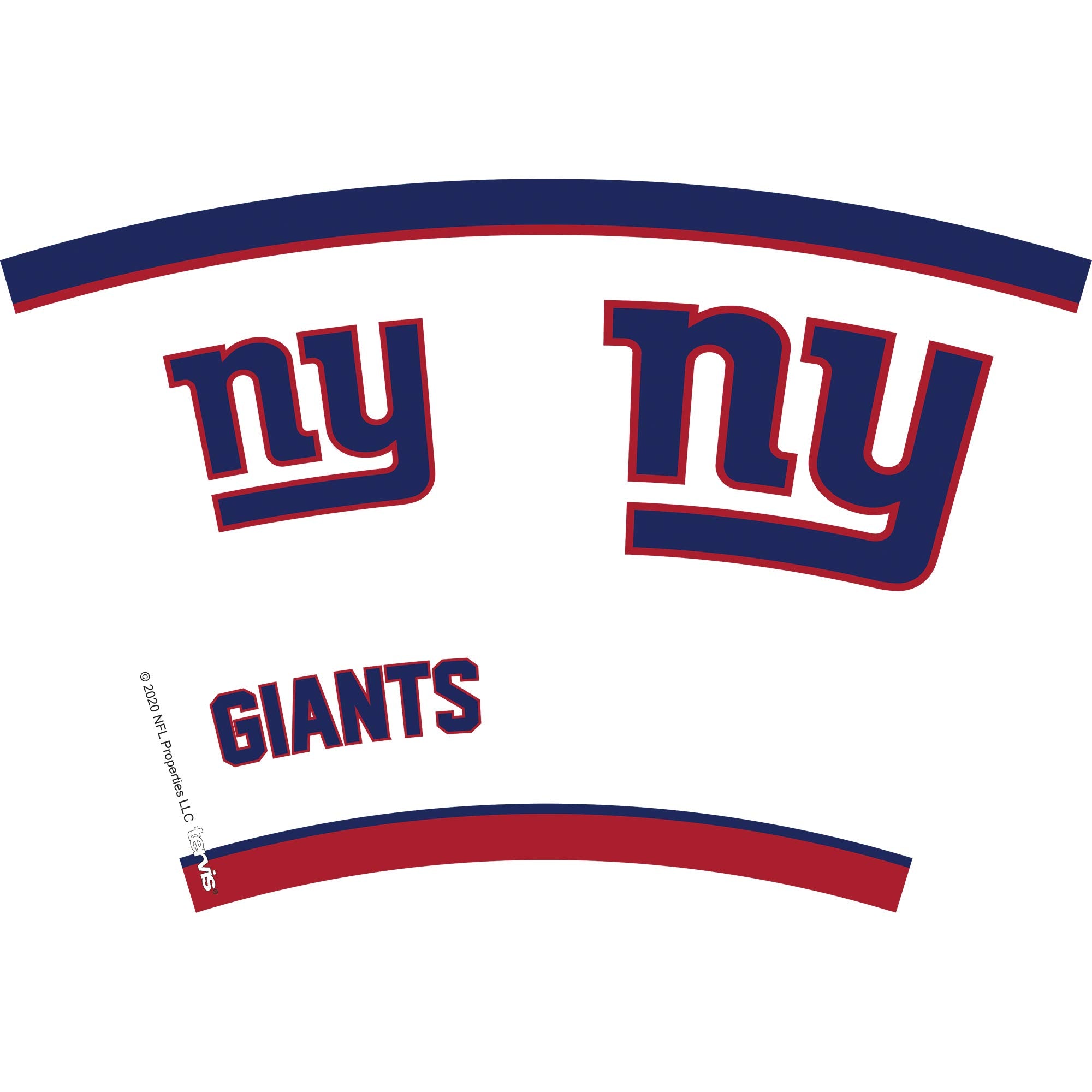 Tervis Made In Usa Double Walled Nfl New York Giants Insulated Tumbler Cup Keeps Drinks Cold & Hot, 24Oz, Tradition