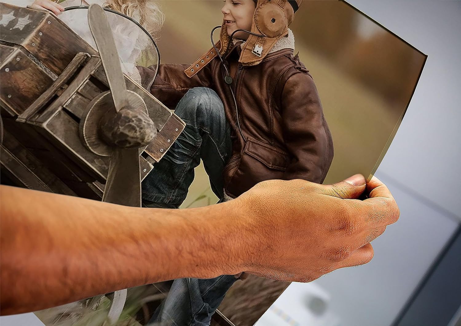 Personalized Custom Canvas Prints: Photo On Canvas (Light Brown 24X36) Transform Your Photos Into Stunning Framed Wall Art Digit