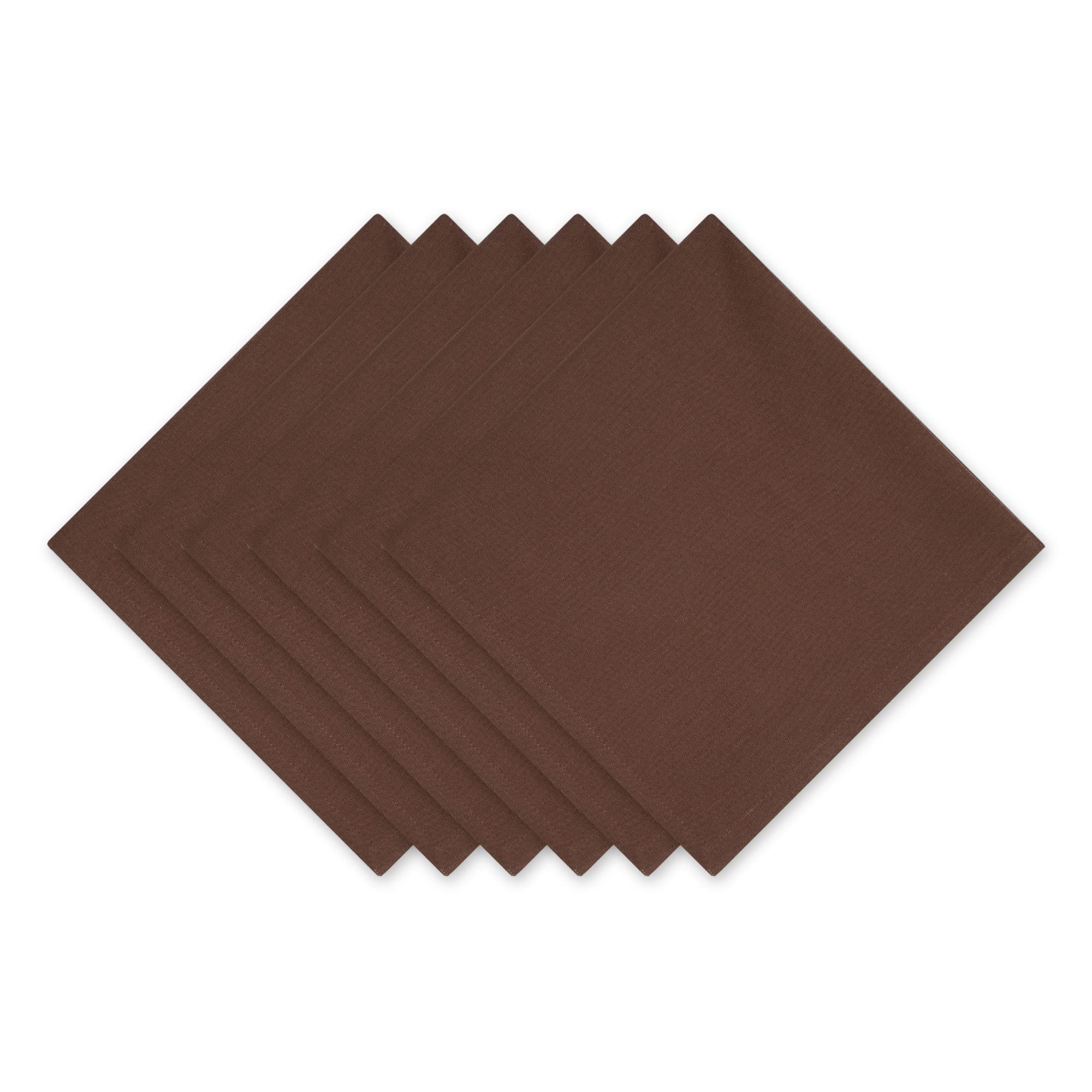 BARK BROWN NAPKIN SET/6