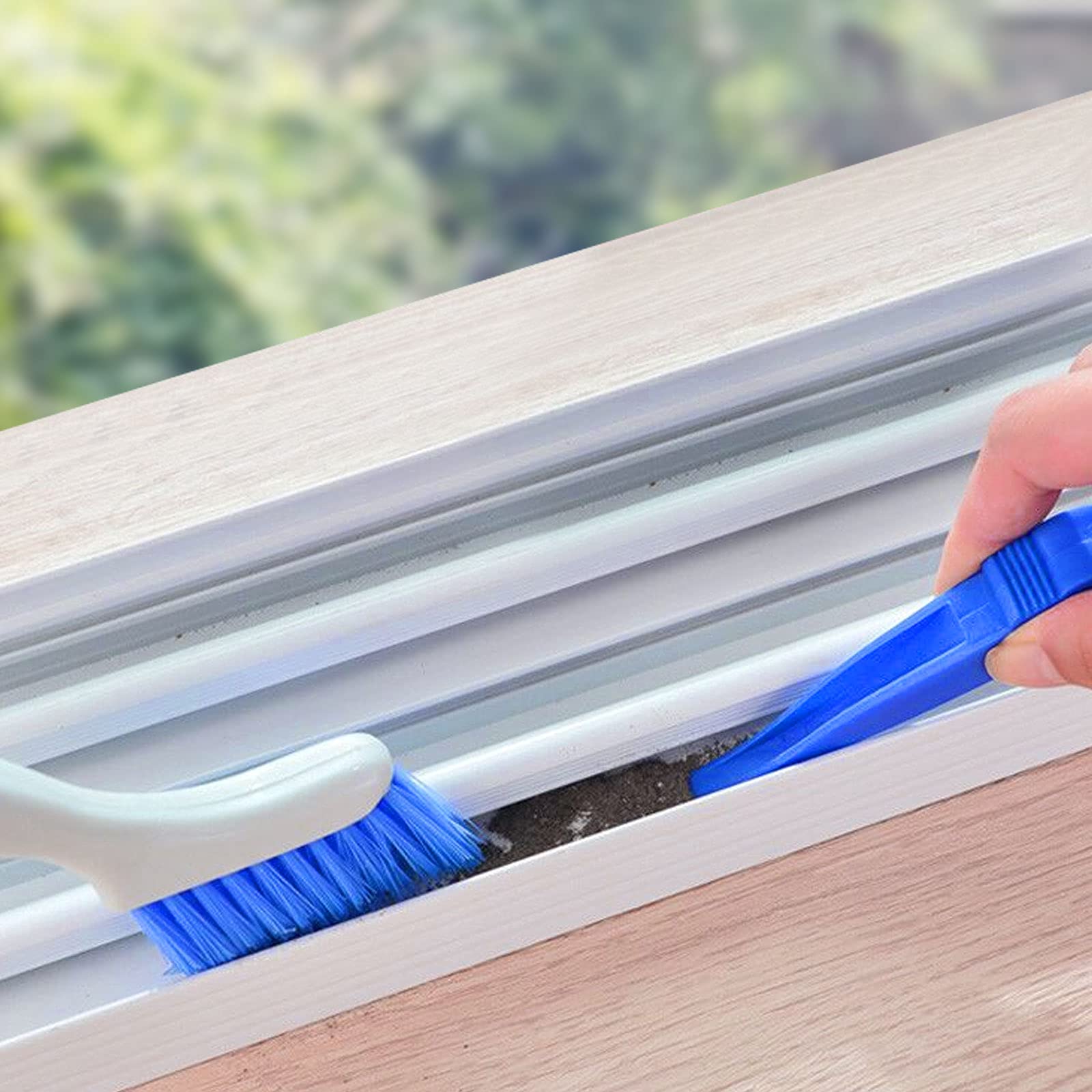 Audoloku 3Pcs Crevice Brush Gap Deep Cleaning Brush Small Detail Kitchen Scrub Brush Window Groove Sliding Door Track Home Clean