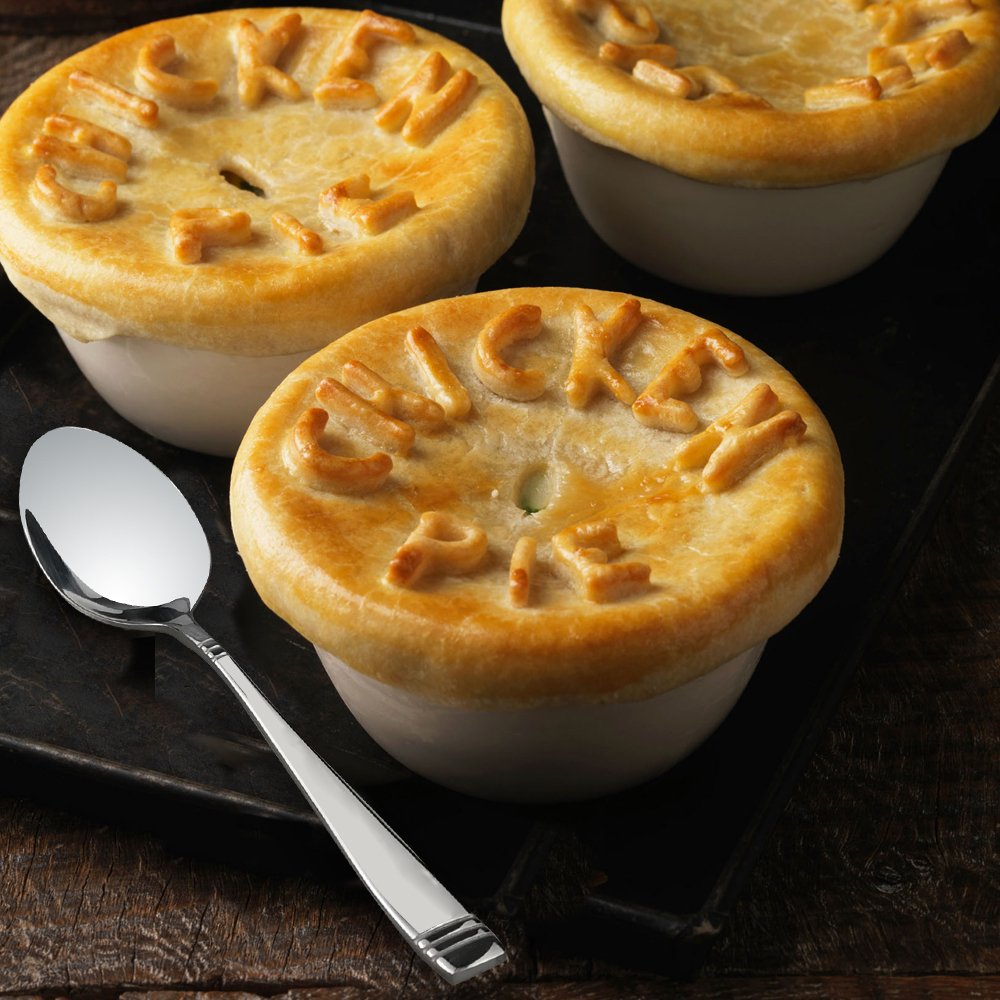 Obstnny Stainless Steel Dessert Spoon, 6.5-Inch, Set Of 12