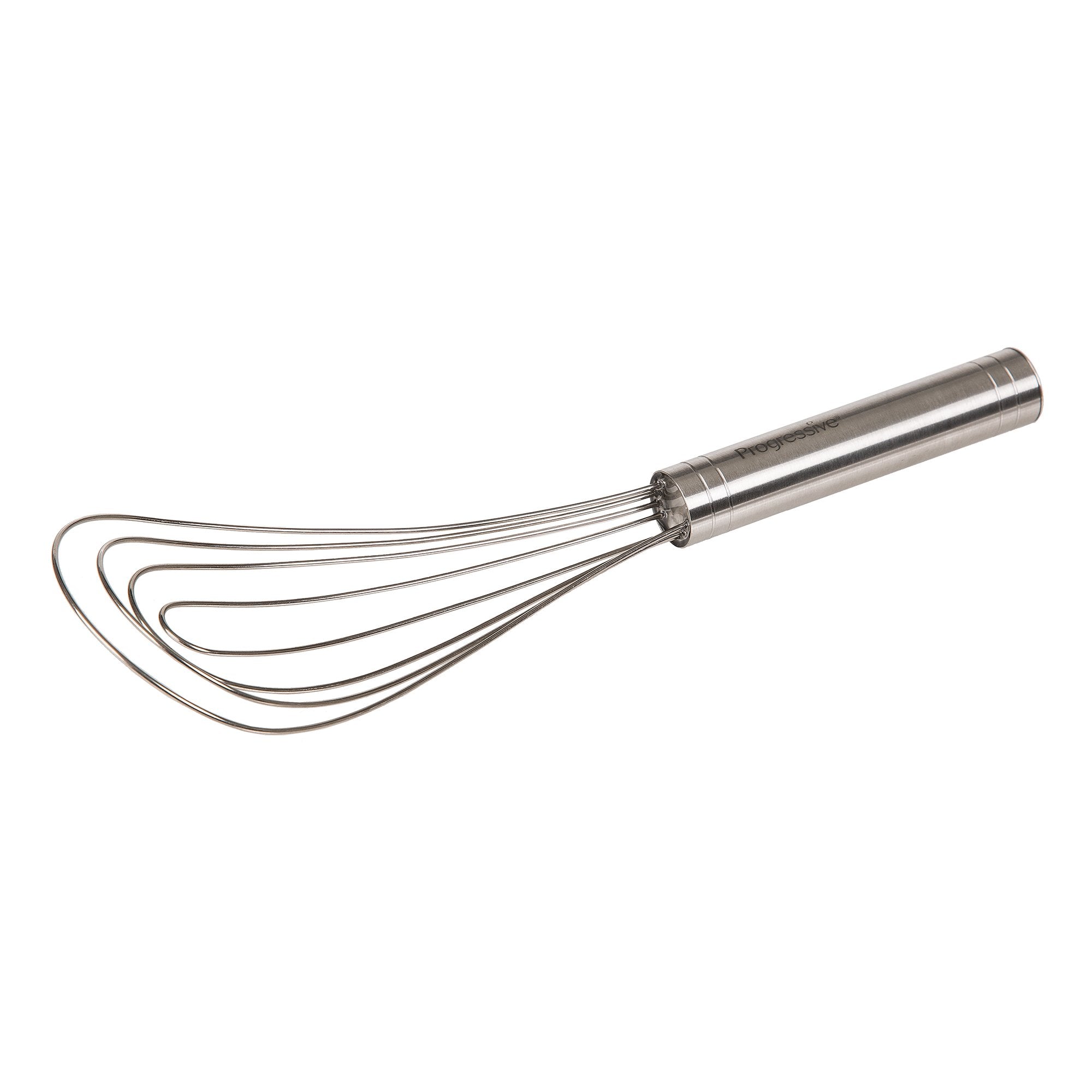 Prepworks By Progressive 10'' Flat Whisk, Handheld Steel Wire Whisk Perfect For Whisking, Flat Roux Whisk, Gravy Stirring, Bpa F
