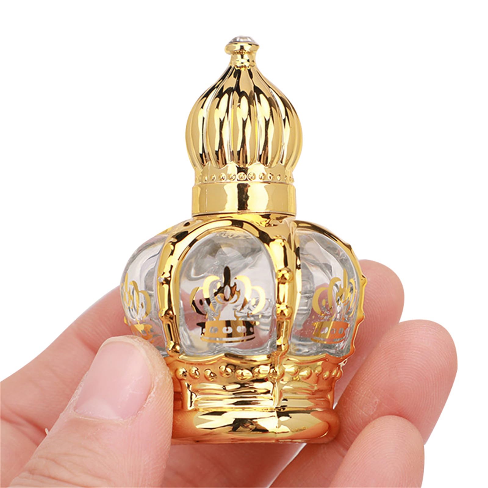 KIIFENG 15ml Vintage Essential Oil Roller Bottles Perfumes Empty Bottle Storage Bottles Vintage Empty Artificial Refillable Jar