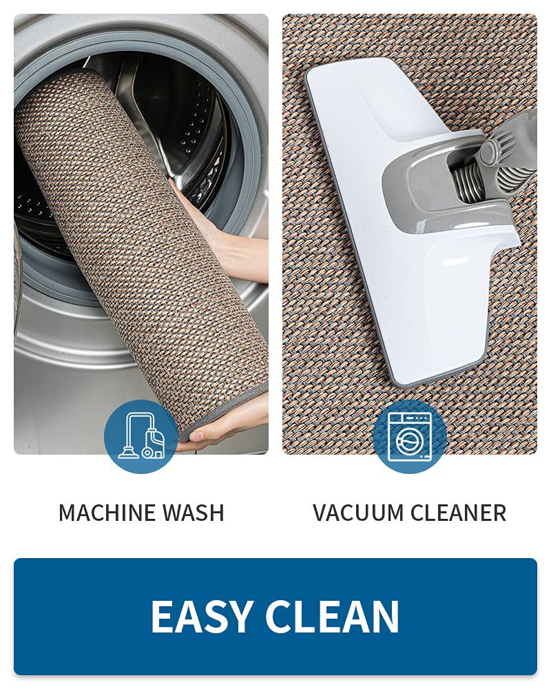 Kitchen Rugs And Mats Non Skid Washable, Absorbent Runner Rugs For Kitchen, Front Of Sink, Kitchen Mats For Floor(Grey, 20''X47'