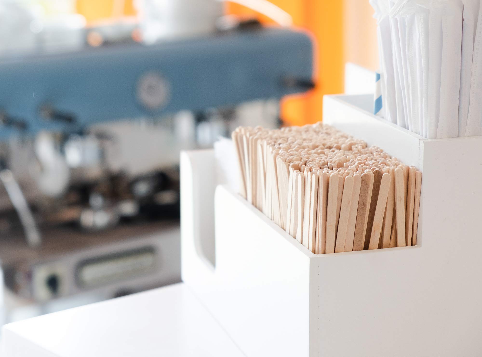 Daddy chef Coffee Stirrers Sticks  Natural Birch Wood 1000 Count  5.5''  BPA Free Eco-Friendly Beverage Stirrers (5.5Inches / 1000PC)