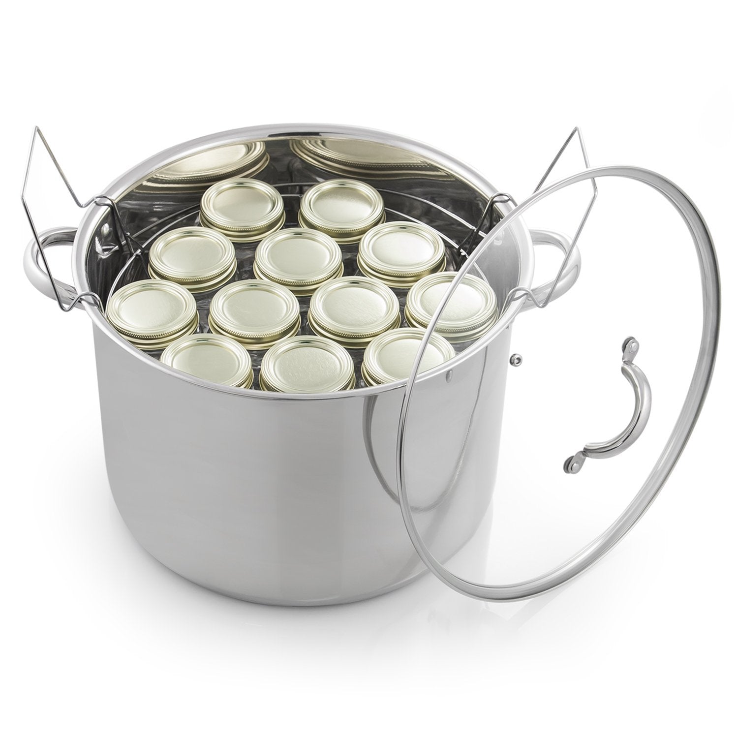 Mcsunley Stainless Steel Prep N Cook Water Bath Canner, 21.5 Quart, Silver (620)