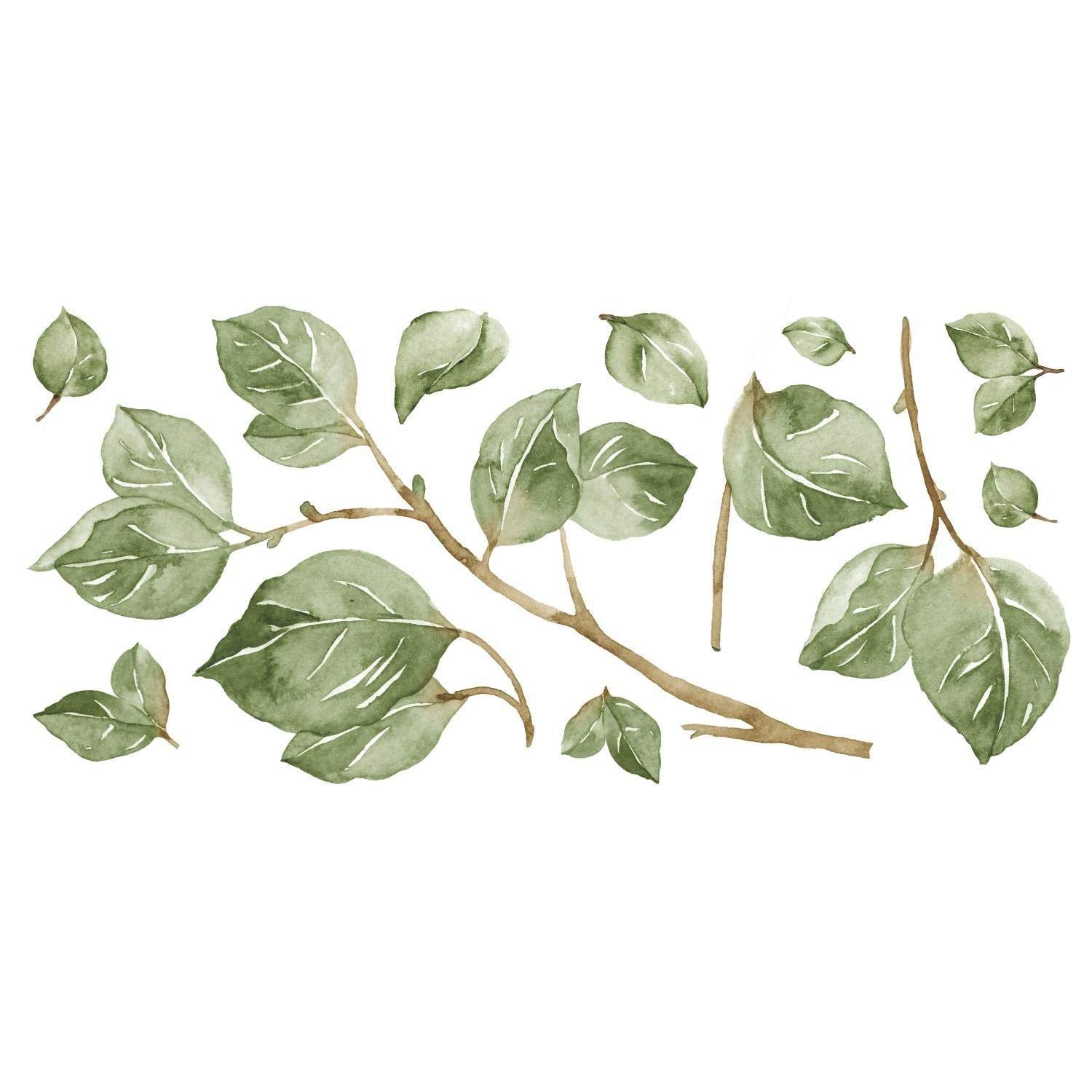Roommates Rmk4080Gm Leaf Twig Peel And Stick Giant Wall Decals