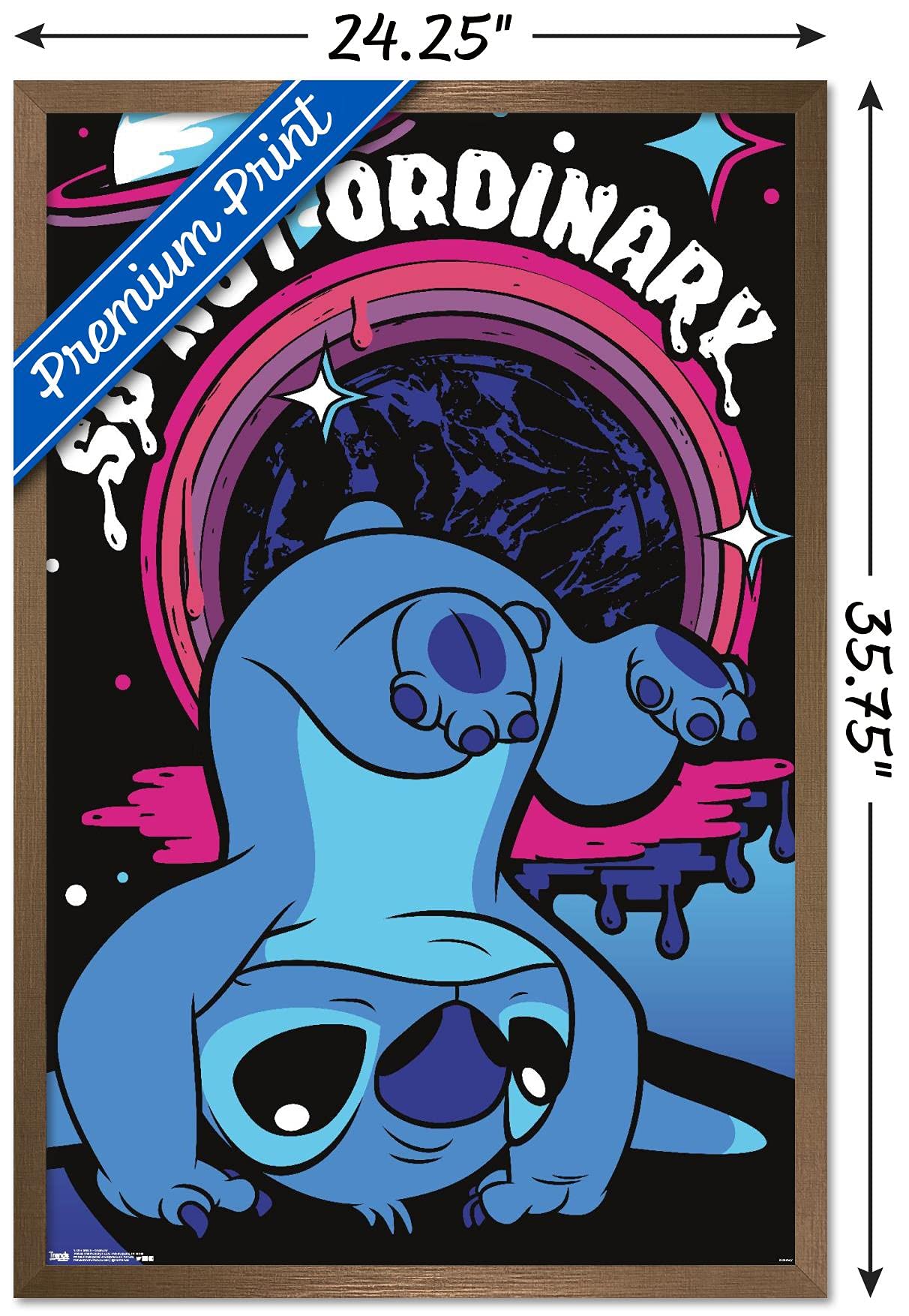 Trends International Disney Lilo And Stitch - Ordinary Wall Poster, 22.375'' X 34'', Bronze Framed Version