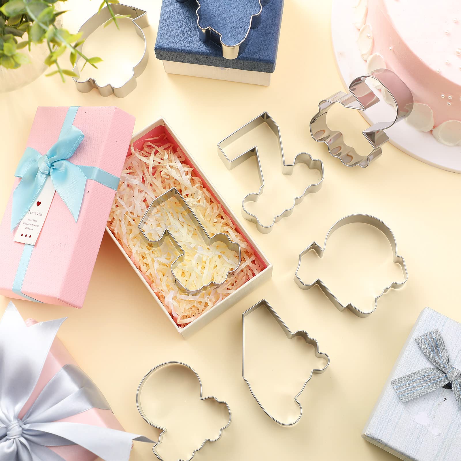 10 Pieces Numbers Cookie Cutters Number Shapes Vintage Cookie Cutter Birthday Number Cookie Mould For Home Kitchen Baking Biscui