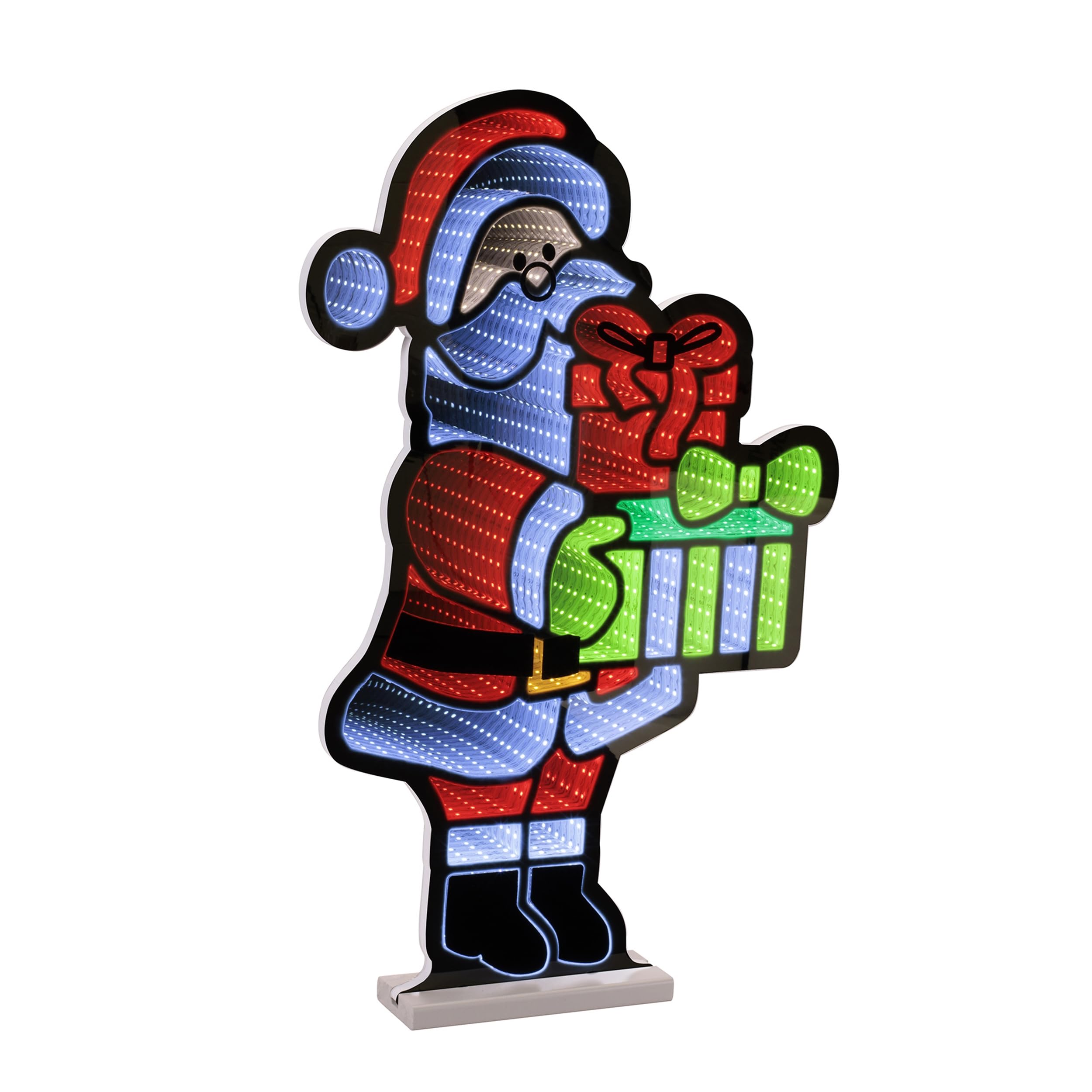 Santa w/Presents Ekkolight 25H Acrylic UL Plug