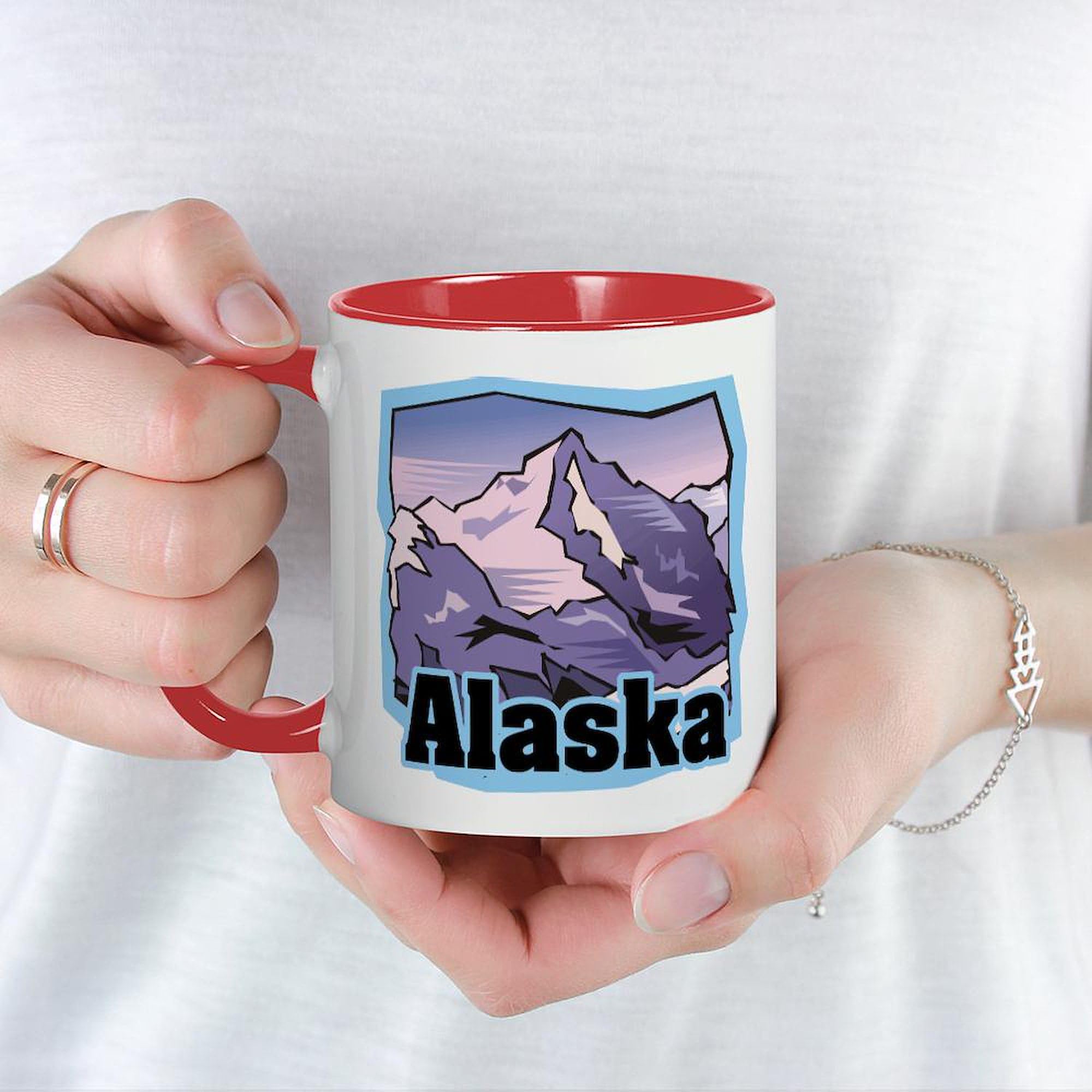 CafePress Alaska Mountains Mug 11 oz (325 ml) Ceramic Coffee Mug