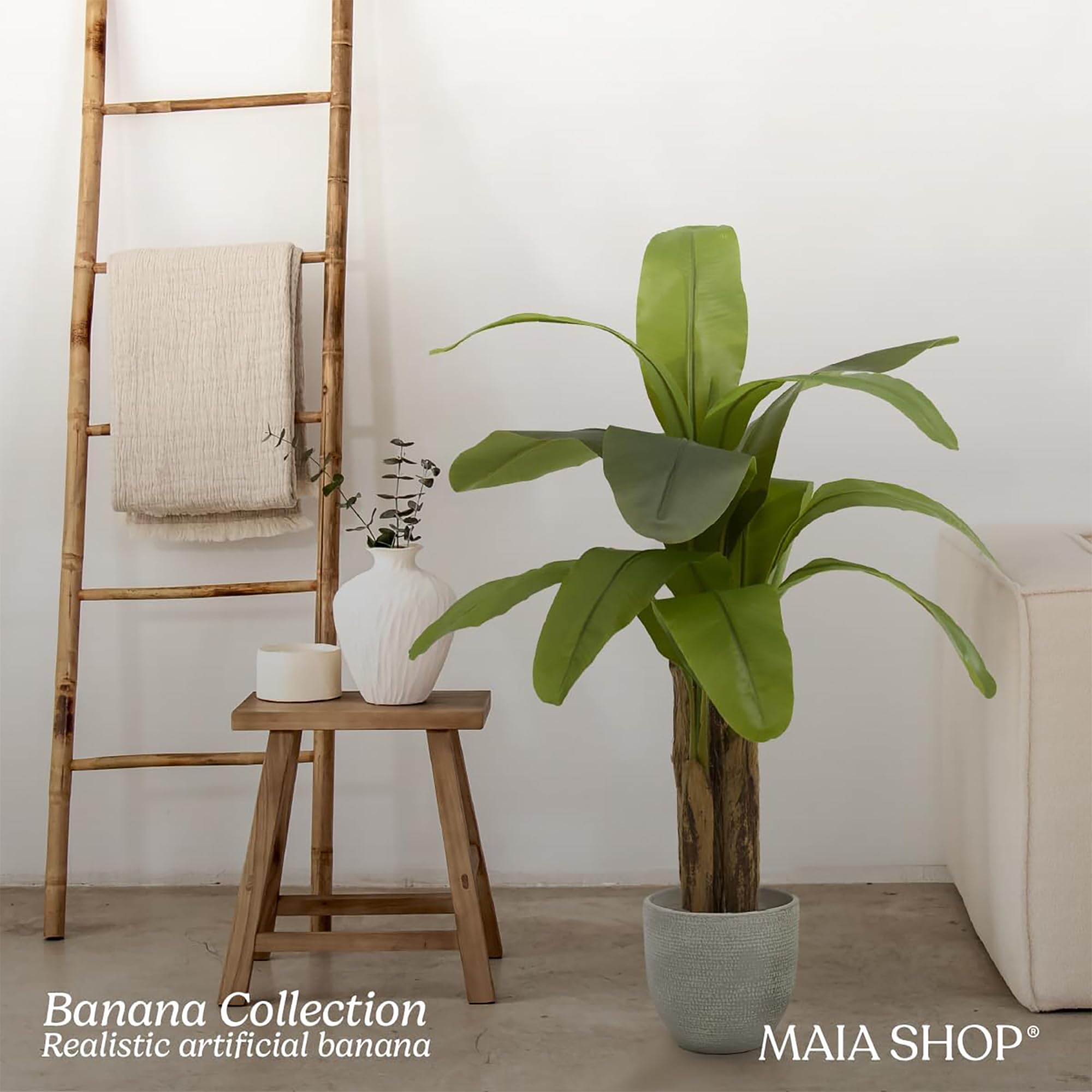 Artificial Banana Tree  Made with The Best Materials  Ideal for Home Decoration  Artificial Plant - 47 Inches Tall