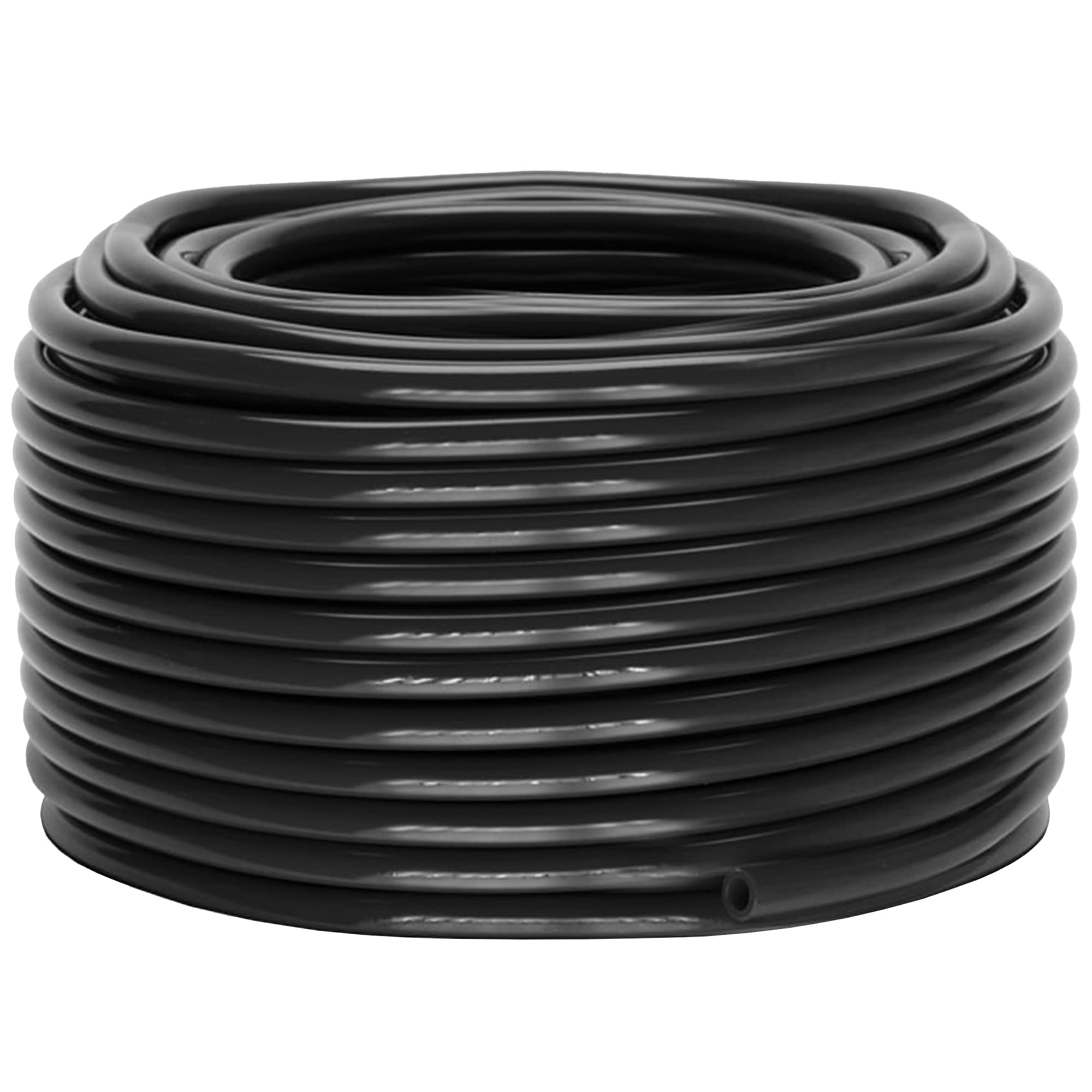 Grow1 Black Vinyl Tubing 3/4 inch x 25ft Roll Irrigation Tubing, Plastic Tube, Flexible for Water Garden, Pond, Air, Hydroponics and Horticulture use