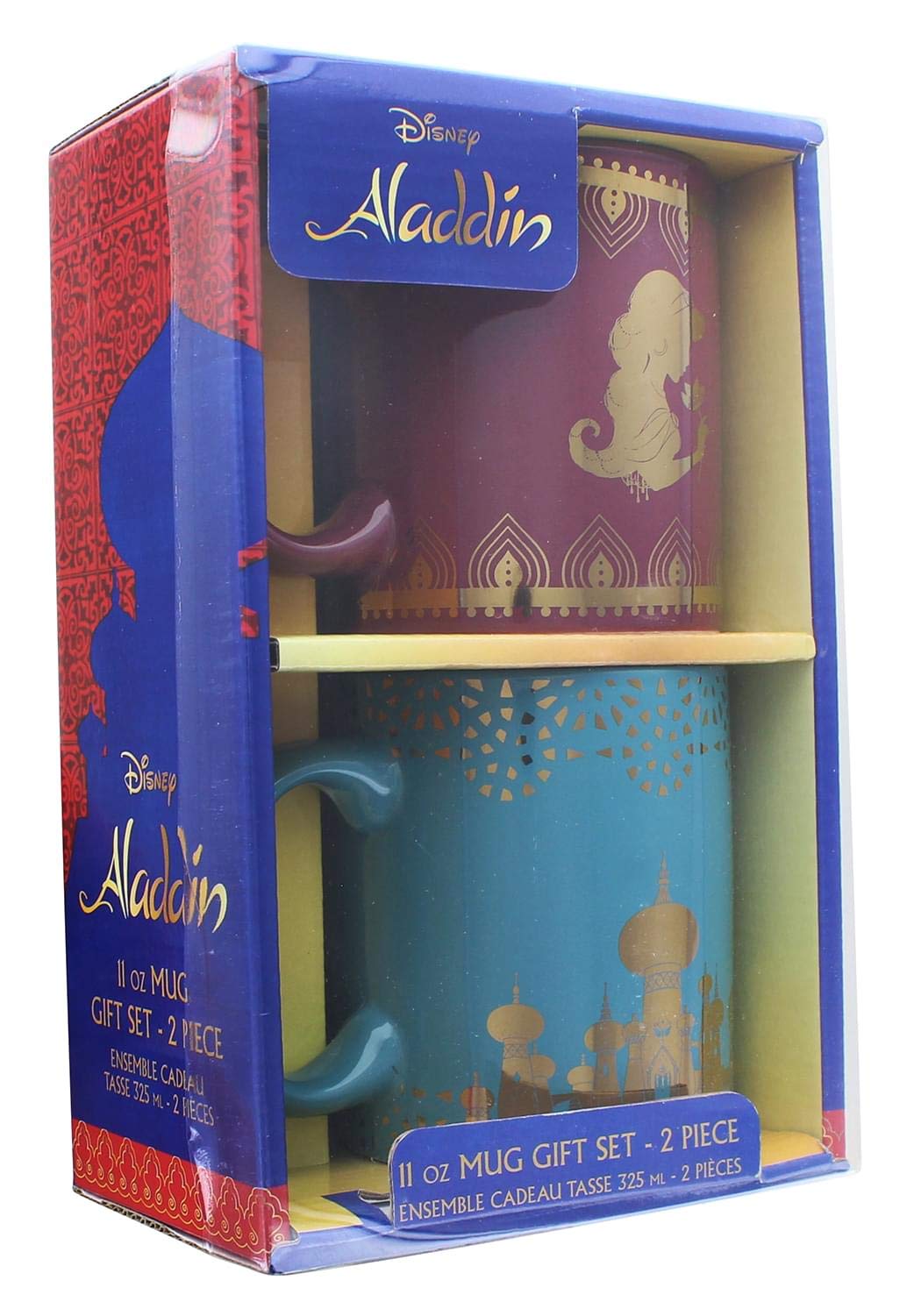 Disney Aladdin Princess Jasmine 11Oz Ceramic Mug Set | 2 Pack