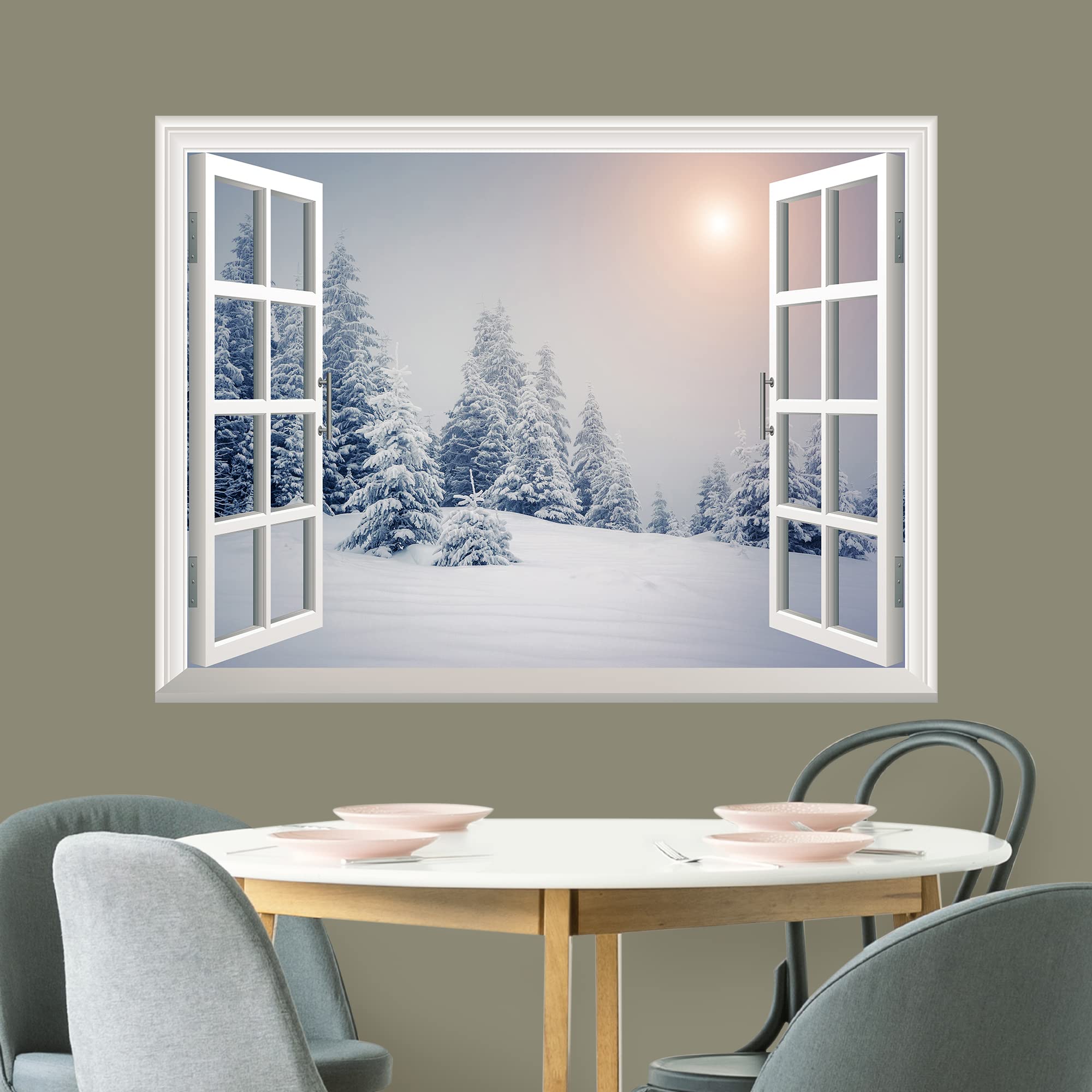 wall26 Removable Wall Sticker/Wall Mural (24''x32''  White)