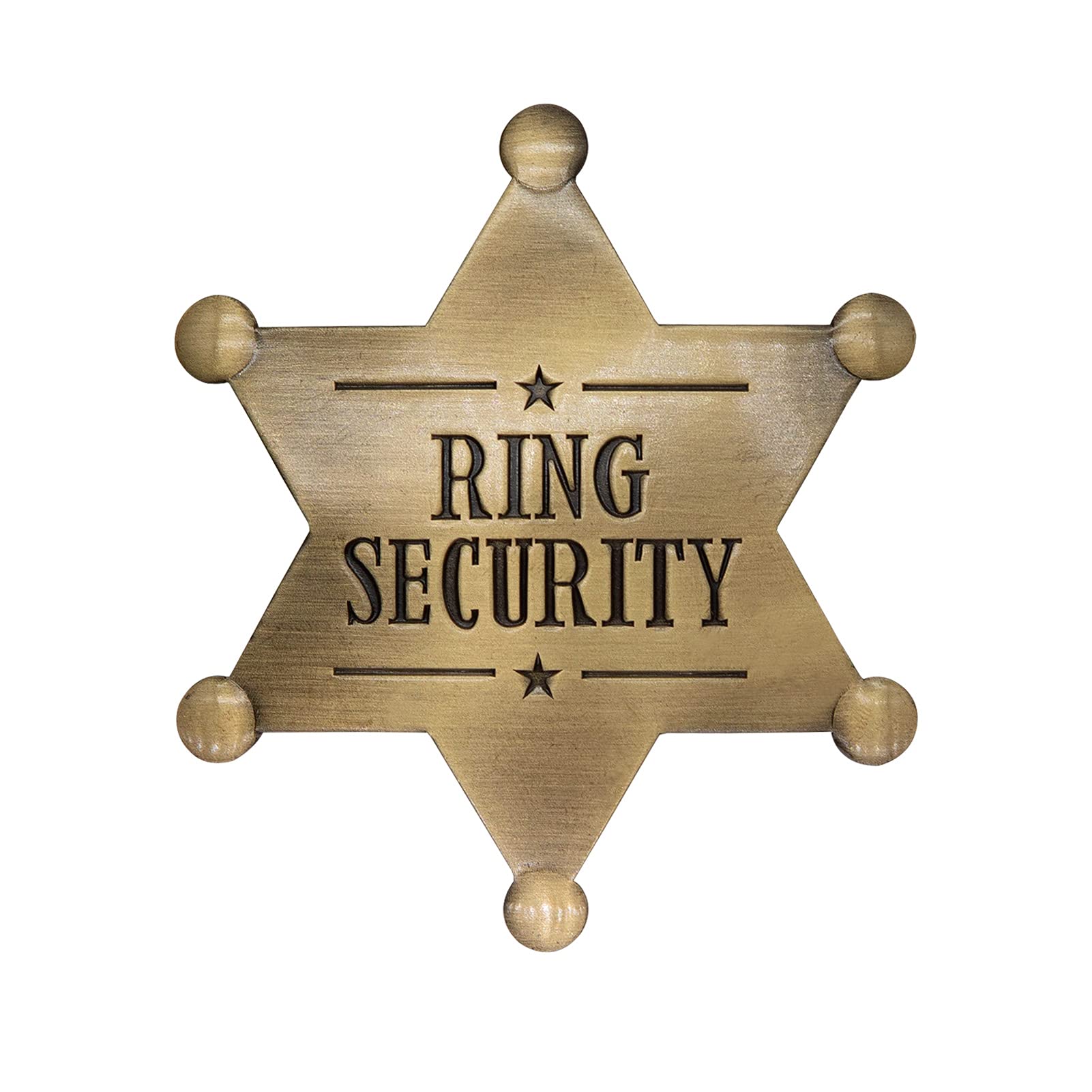 Forfine Ring Security Badge Metal Ring Bearer Gift Wedding Accessories For Party, Rehearsal, Kids, Boys, Wedding Souvenirs