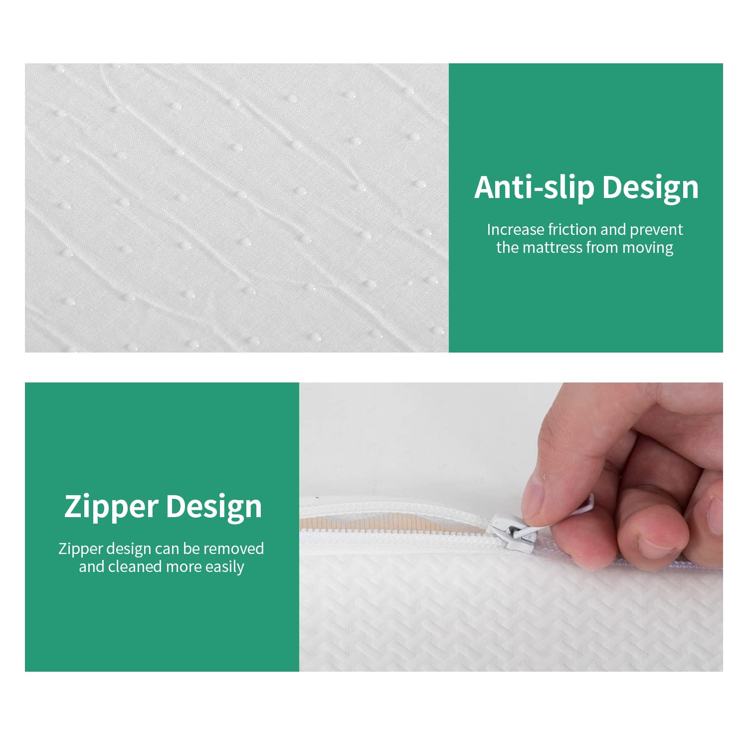 Pay Lesshere 12 Inch Queen Green Tea Mattress/Breathable Mattress For Cool Sleep & Pressure Relief/Medium Firm Mattresses/Certip