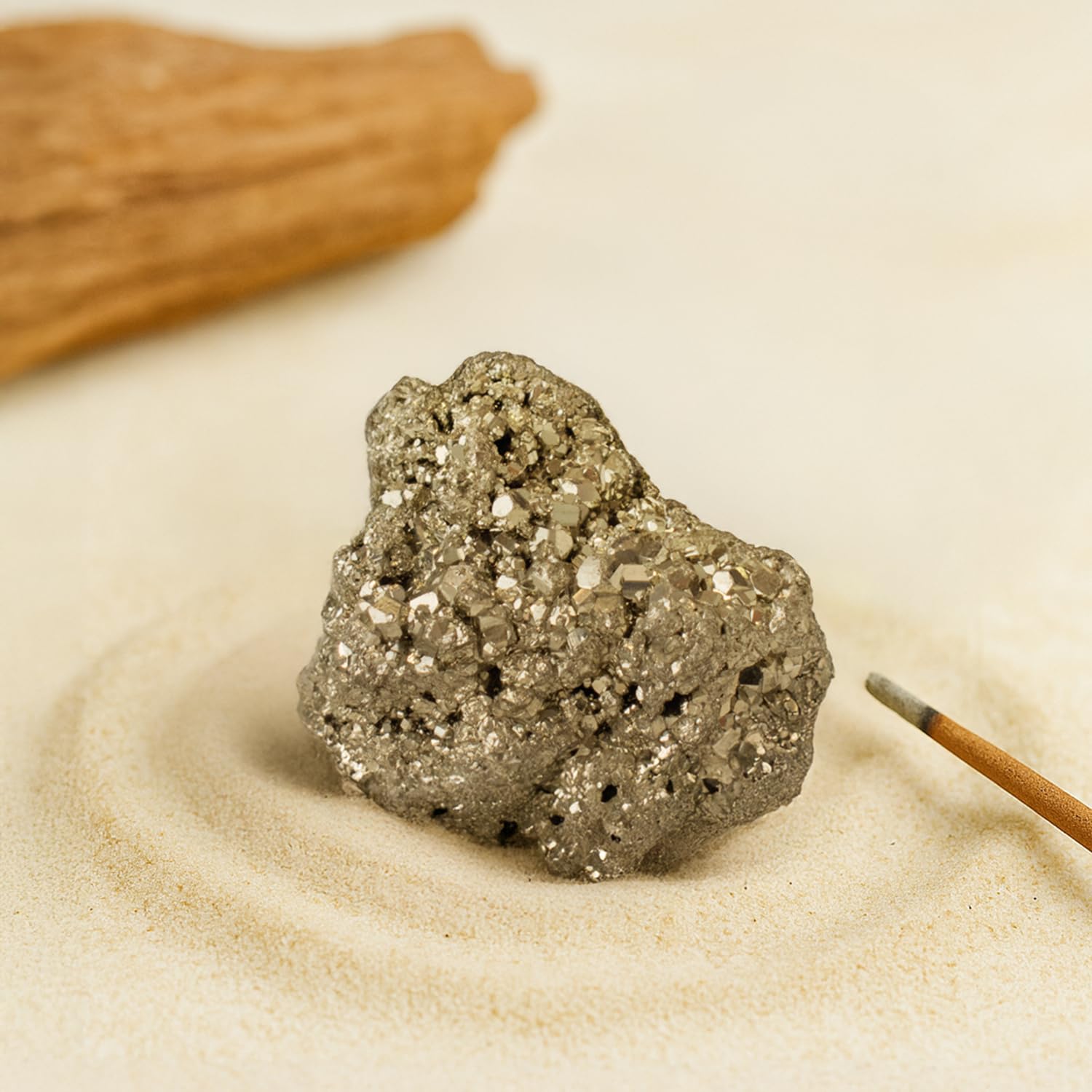 Astrotalk Raw Pyrite Stone Original | 100% Natural Pyrite Stone for Wealth & Prosperity | Energized by Top Astrologers | Financial Growth, Confidence & Success | Vastu Items for Home (75-100g)
