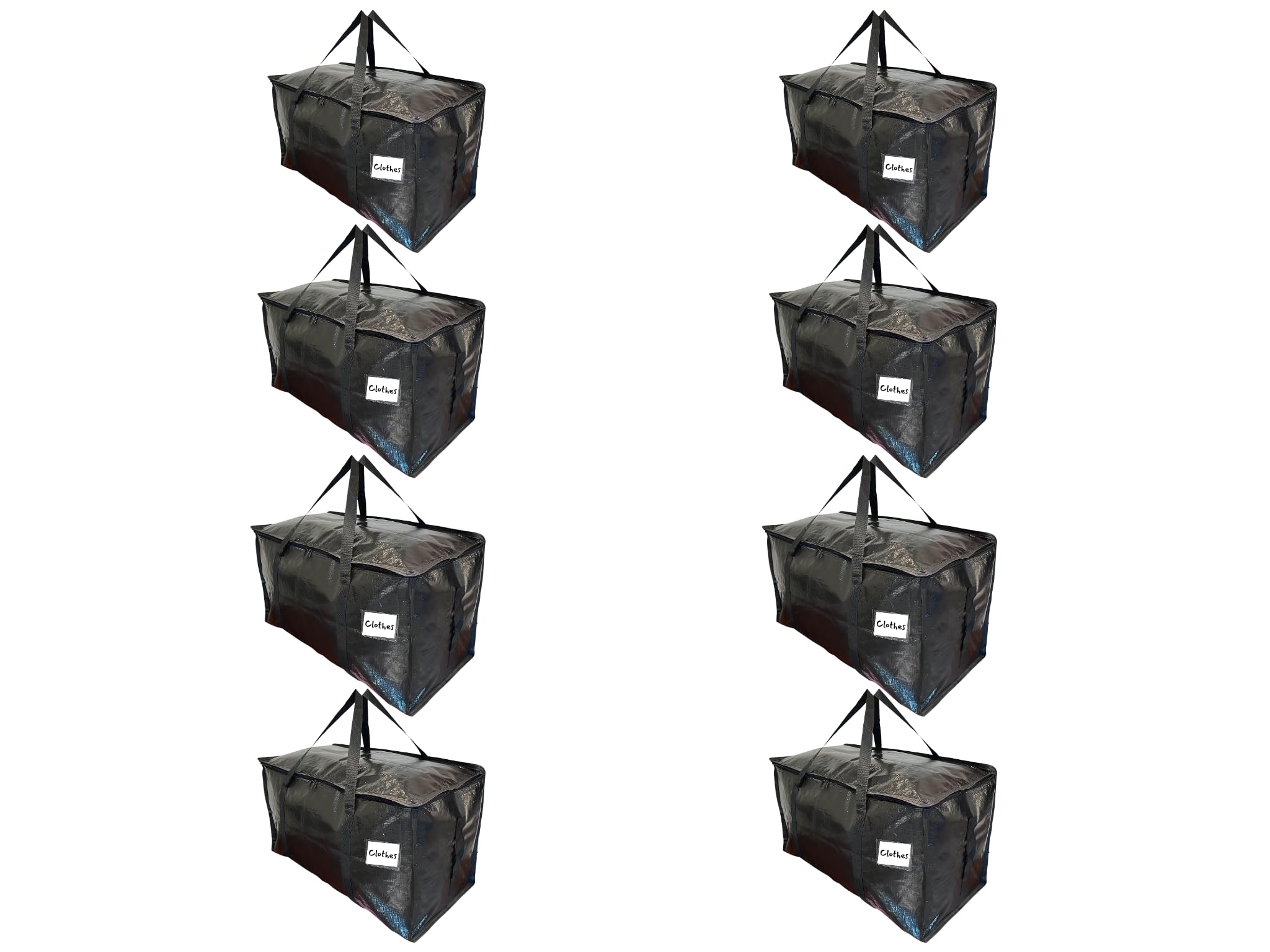 Bag-That! 8 Moving Bags Heavy Duty Extra Large Stronger Handles Wrap Storage Packing Bags Totes Moving Supplies