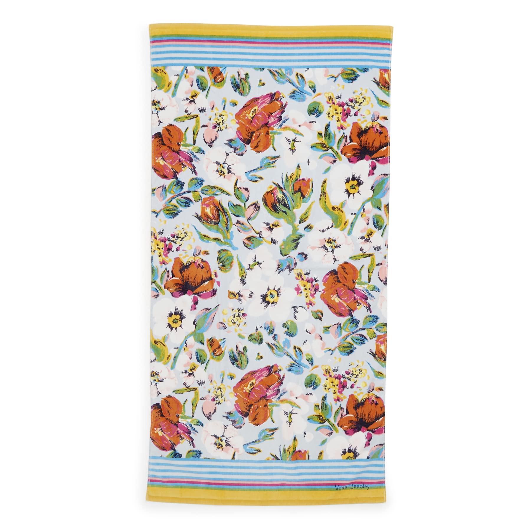 Vera Bradley Women'S Beach Towel, Sea Air Floral, One Size