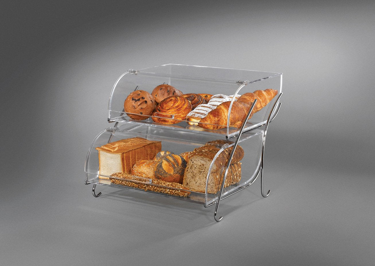 Rosseto Bak200M 2-Shelf Bakery Display Case, Clear