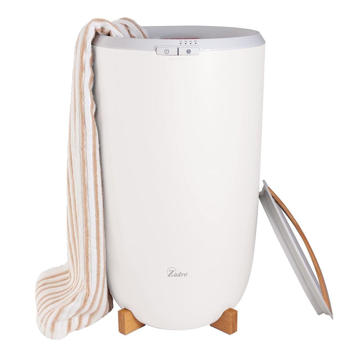 Zadro Large Hot Towel Warmer Bucket Timer Electric Towel Warmer For Bathroom Auto-Shut Off Heated Towel Warmer Spa (Large | 20L