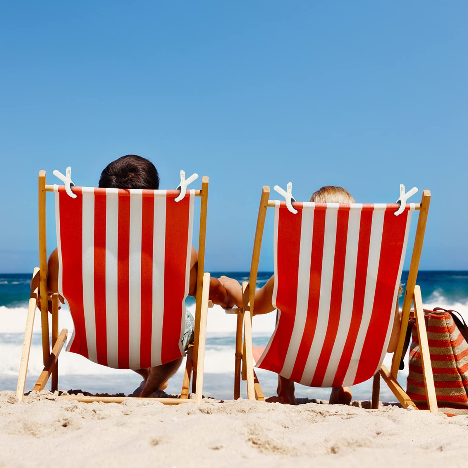 Beach Towel Clips For Beach Chairs Cruise, Strong Grip Clothes Pins Non-Slip Pool Chair Clips Plastic Quilt Drying Clip For Laun