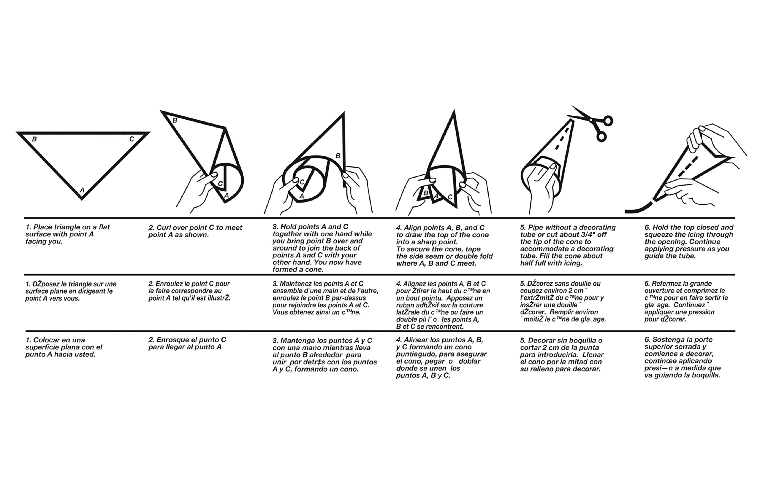 Ateco Parchment Triangle, 100-Pack